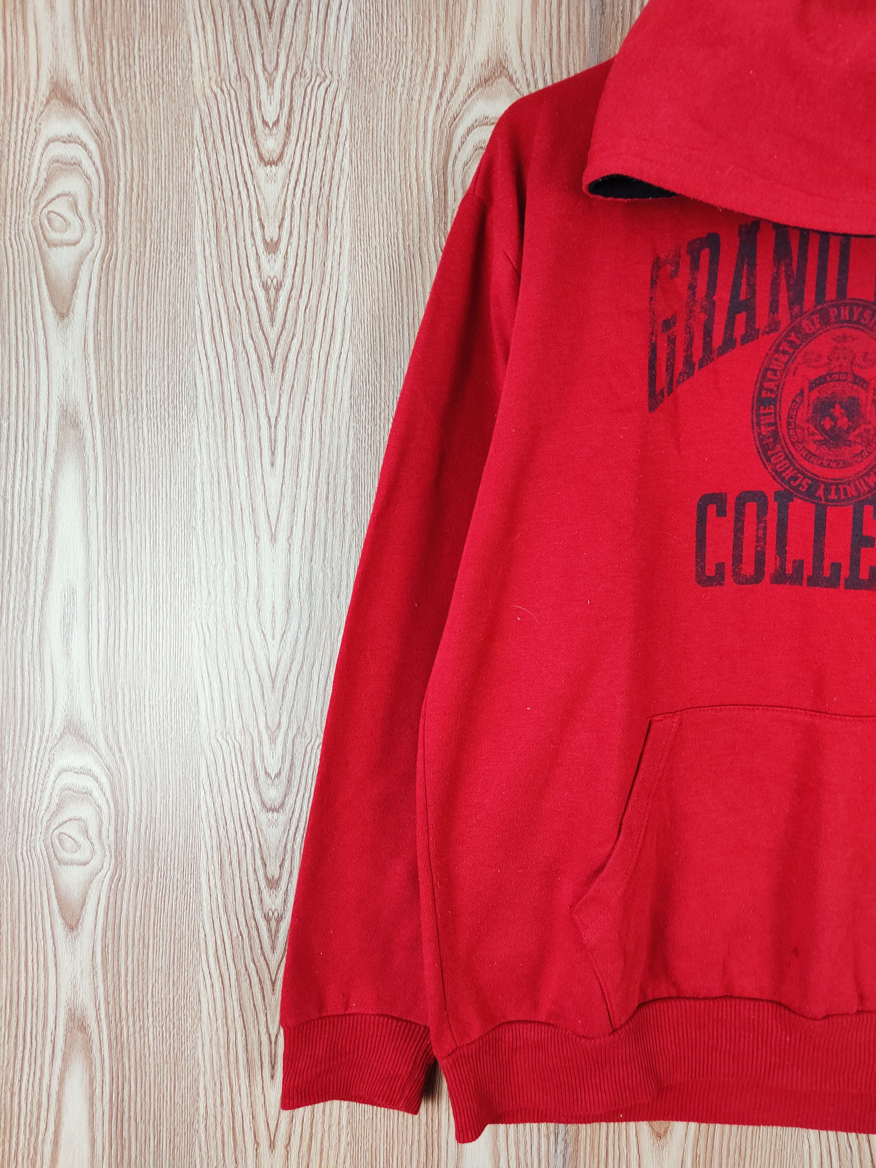 Japanese Brand × Vintage Vintage 💥 Defective Struct Red Hoodie Sweatshirts Size US L / EU 52-54 / 3 - 4 Thumbnail