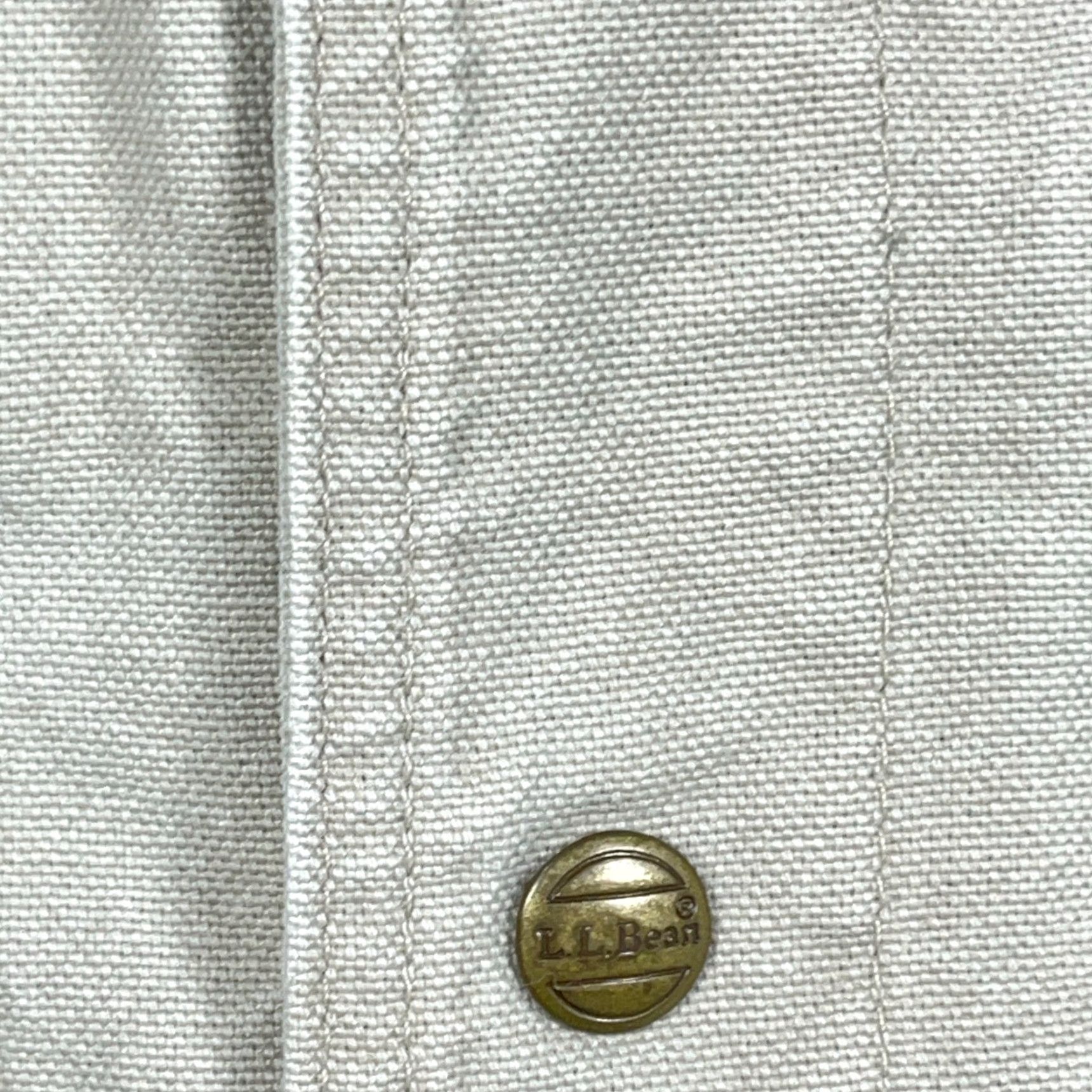 Vintage VINTAGE L.L. Bean Vest Shirt Mens 2XL Tan Beige Canvas Sherpa Lined 90s 80s Outdoor Utility Pockets Stand-Up Collar 2XL Men Size US XXL / EU 58 / 5 - 4 Thumbnail
