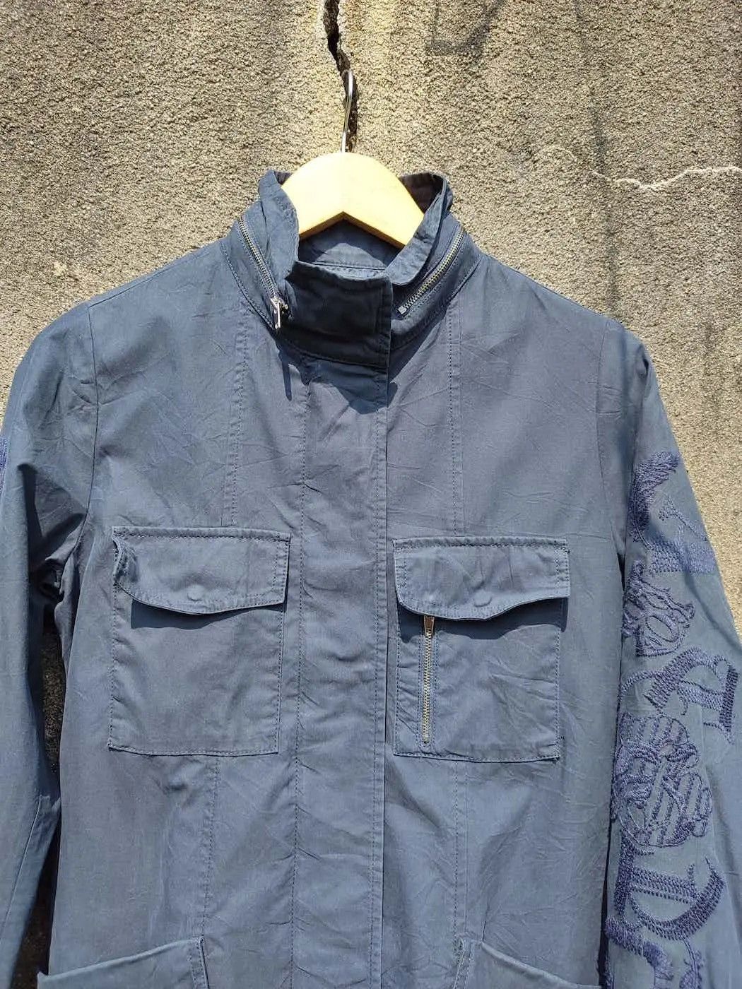 Designer LIST Utility Field Jacket Korean Designer Embroidered Sleeve Size US M / EU 48-50 / 2 - 2 Thumbnail