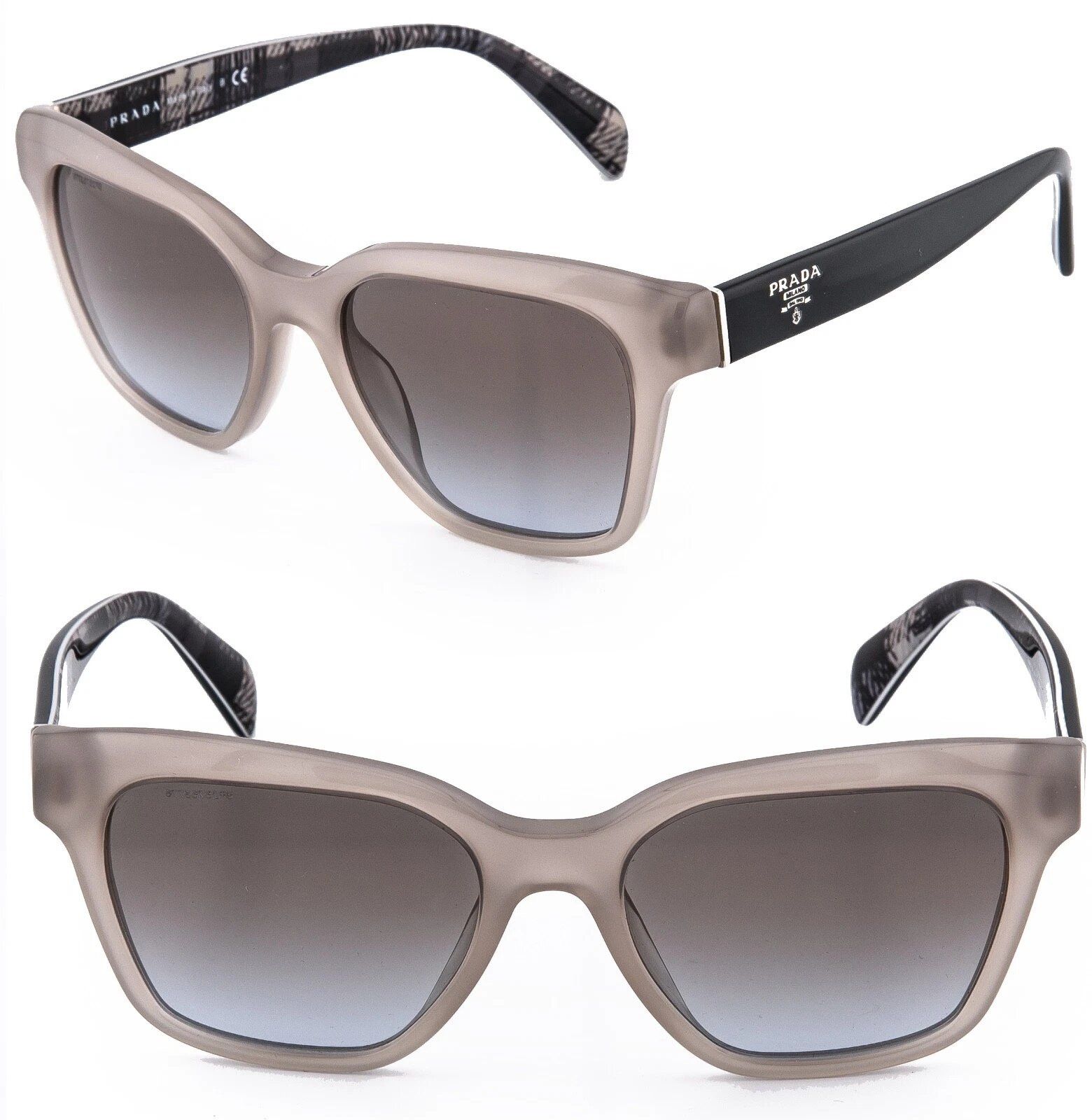 Prada PRADA 11S Heritage PR11SS Grey Black Authentic Sunglasses Size ONE SIZE - 1 Thumbnail