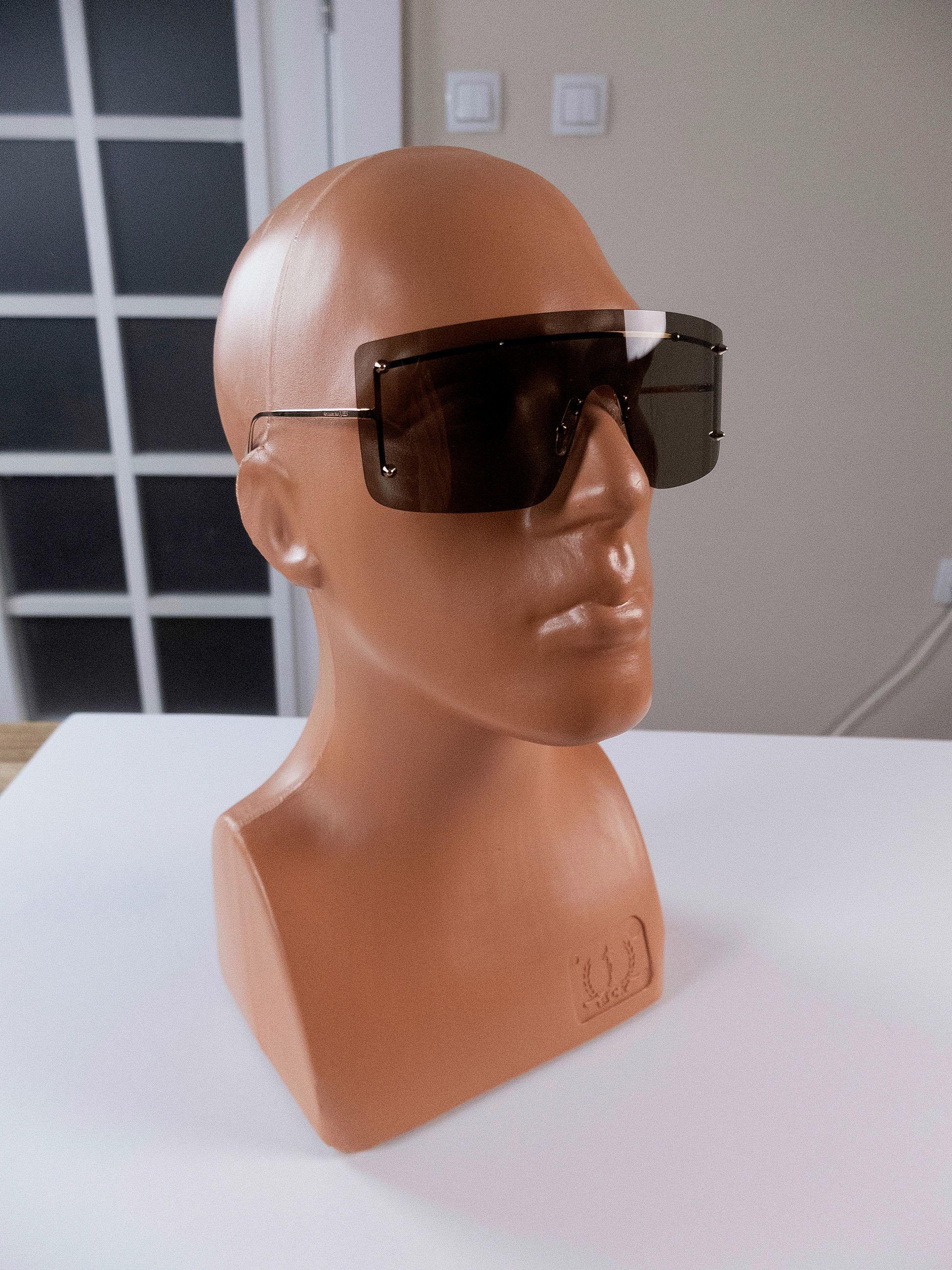Alexander McQueen ALEXANDER MCQUEEN Spike Studs metal mask sunglasses Size ONE SIZE - 10 Thumbnail