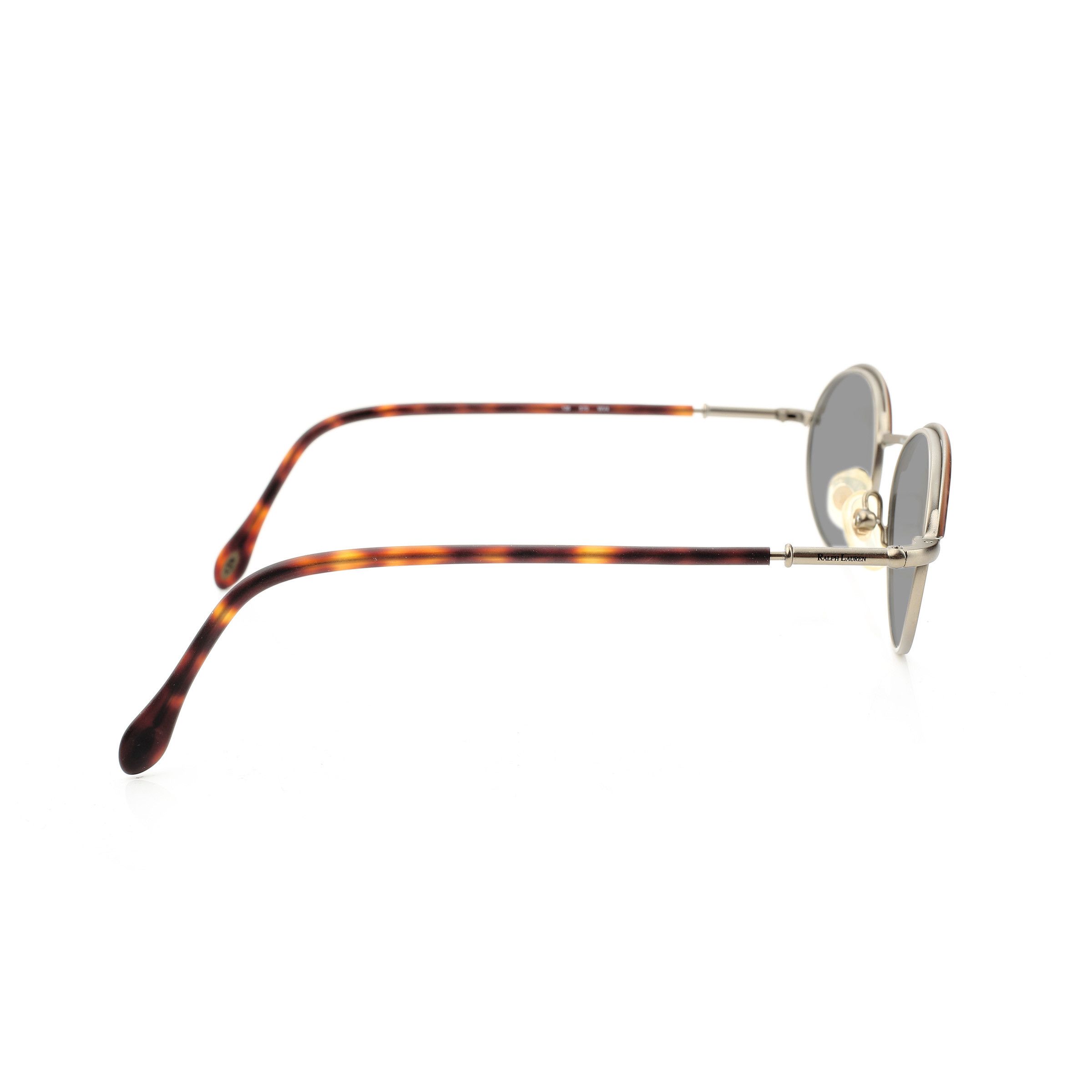 Ralph Lauren Ralph Lauren '90s Silver Dark Havana Oval Sunglasses Size ONE SIZE - 3 Thumbnail