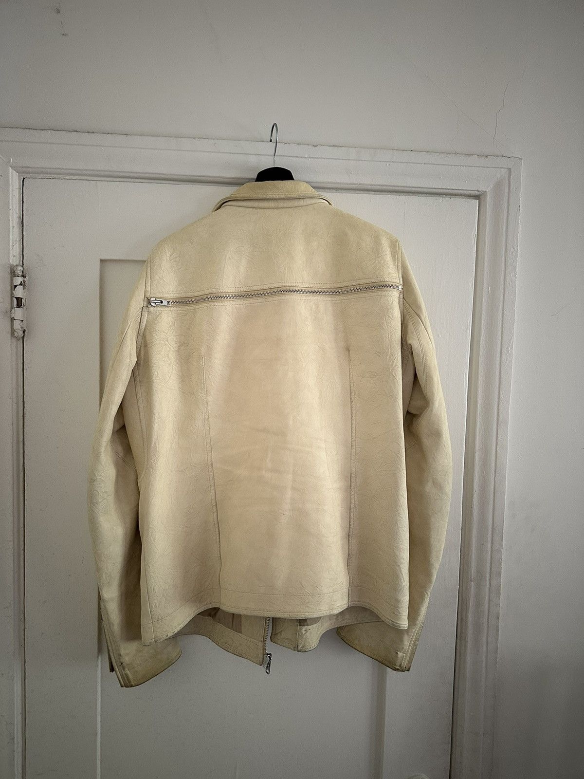 Rick Owens SS15 Faun Hammered Lambskin Leather Stooges Jacket 54 Size US L / EU 52-54 / 3 - 5 Thumbnail