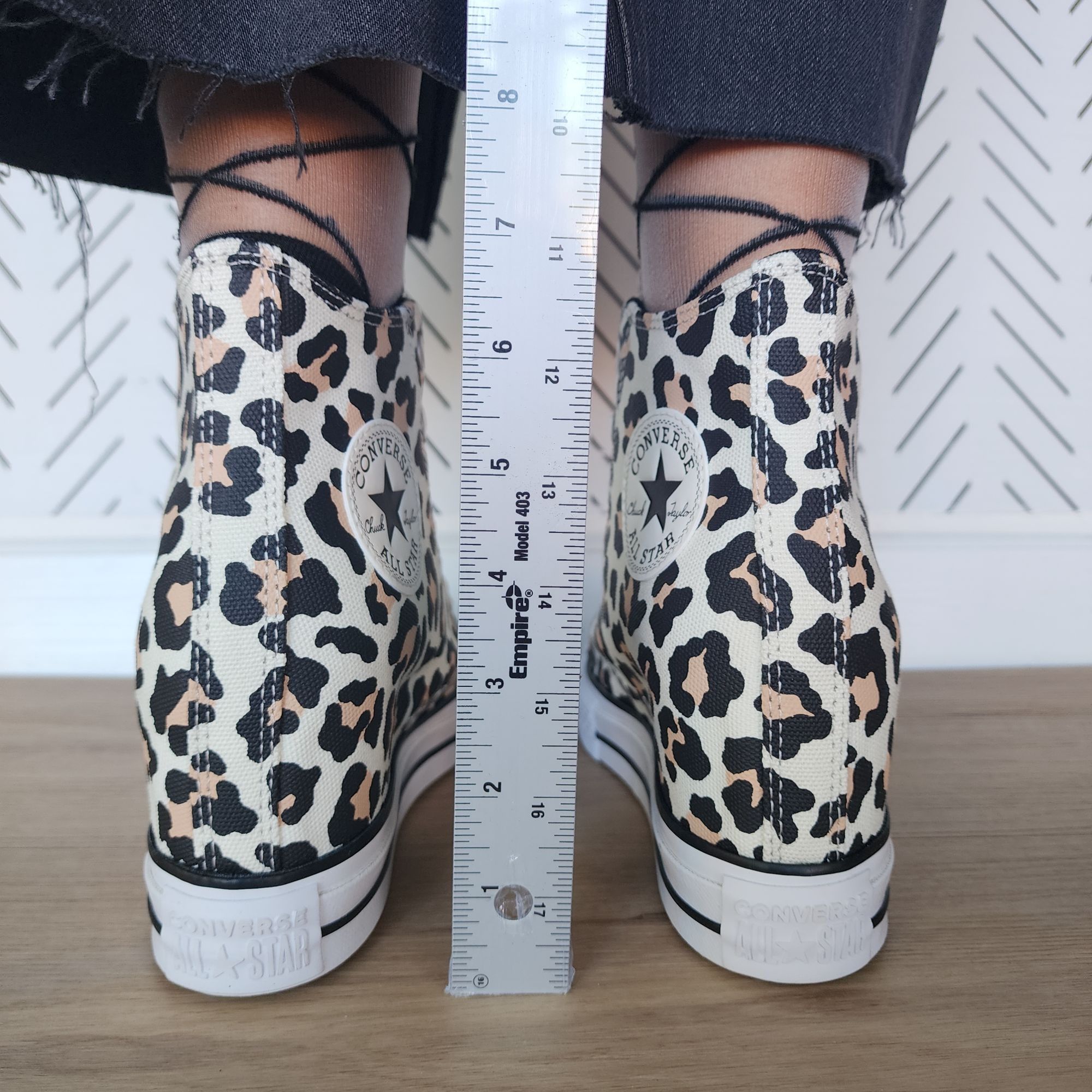 Converse ❤️Converse Chuck Taylor Wedge Platform Leopard Sz 10.5 Women Size US 10.5 / IT 40.5 - 6 Thumbnail