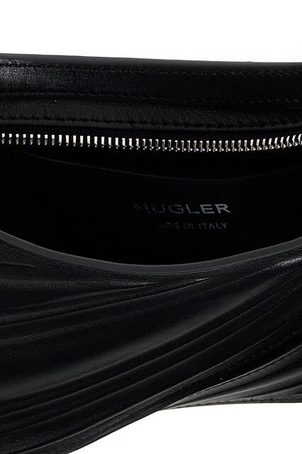 Mugler MUGLER Black Spiral Top Handle Bag New & Authentic Size ONE SIZE - 3 Thumbnail
