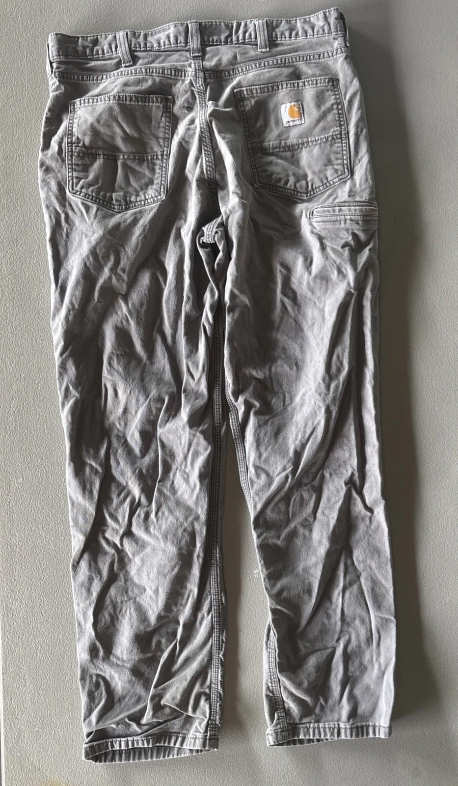 Carhartt Carhartt Men's 36x32 Rugged Flex Relaxed Work Pants Grey Size US 36 / EU 52 - 5 Thumbnail