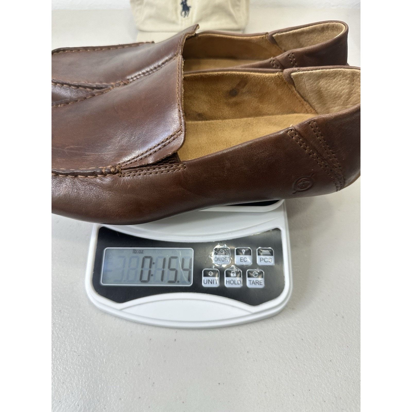 Born Born Allen Mens 8M Slip On Leather Driving Shoes Moccasin Size US 8 / EU 41 - 13 Thumbnail