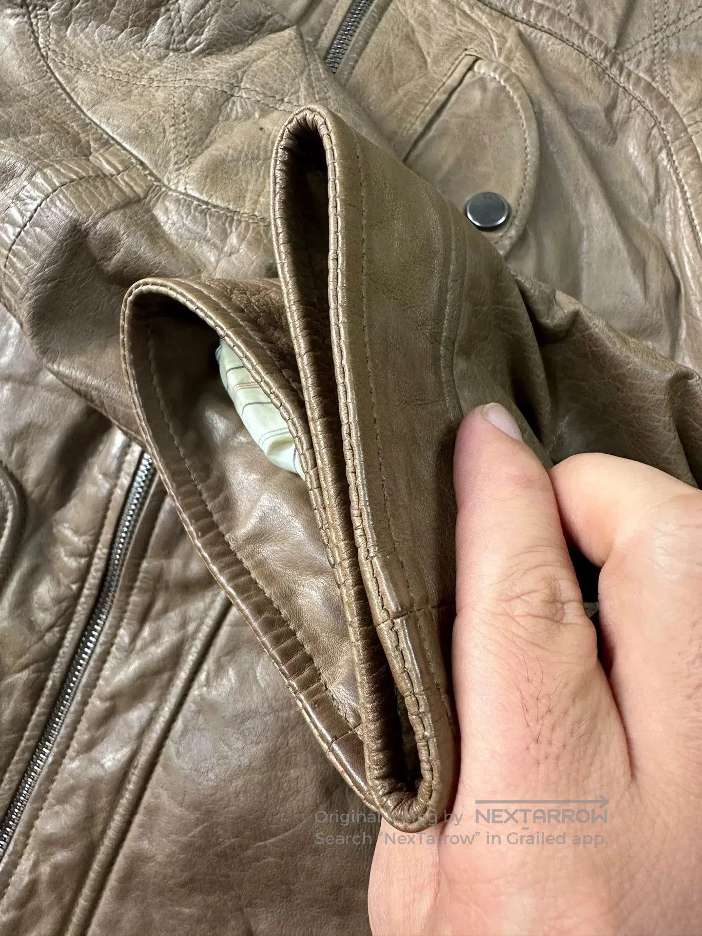 Hugo Boss HUGO BOSS Men's Leather Jacket Coat. Size US M / EU 48-50 / 2 - 6 Thumbnail