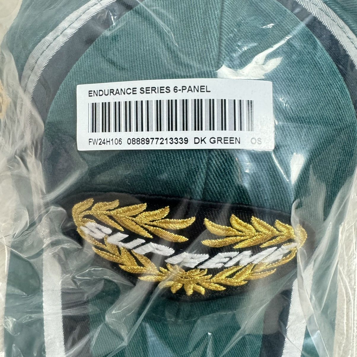 Hypebeast Supreme Endurance Series 6-Panel Green/Golden Hat FW24 Size ONE SIZE - 5 Thumbnail