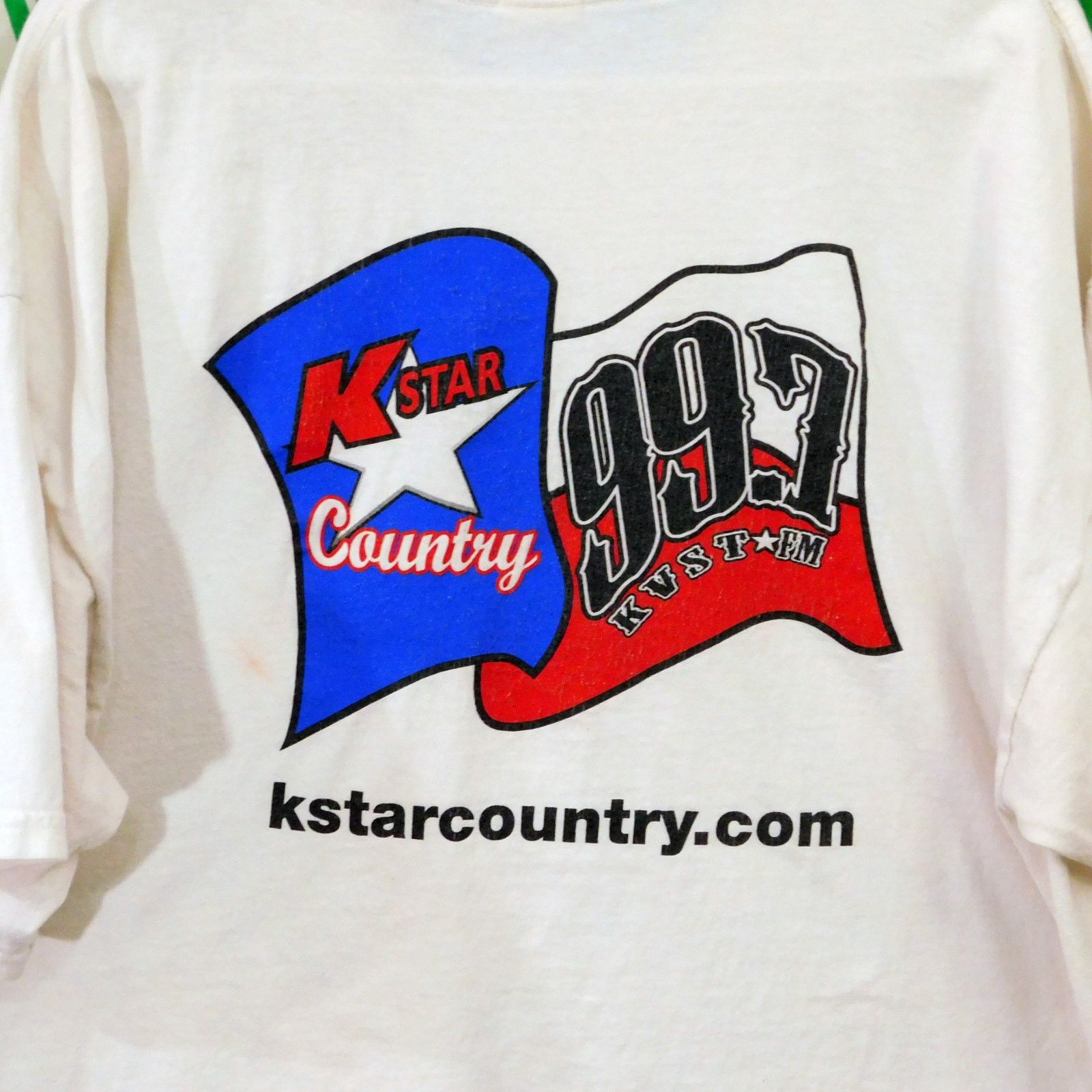Gildan KStar Country 99.7 T Shirt Size 2XL Montgomery TX KVST Flag Size US XXL / EU 58 / 5 - 6 Thumbnail