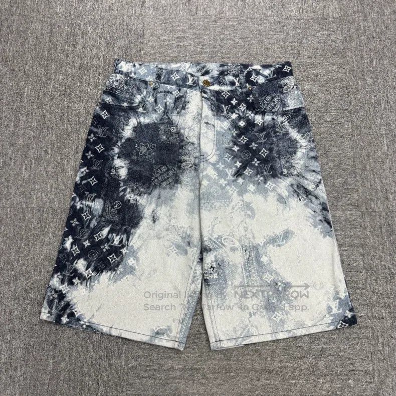 Louis Vuitton Tie-dyed cashew flower jeans