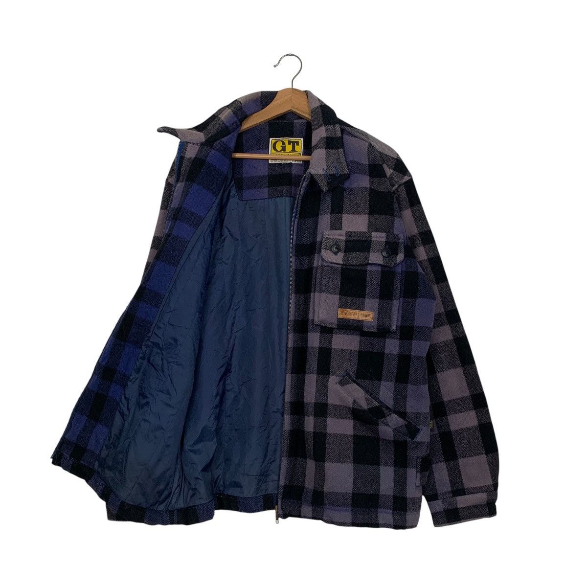GEORGE THOMAS HAWKINS Purple Tartan Flannel Jacket 2672-C120