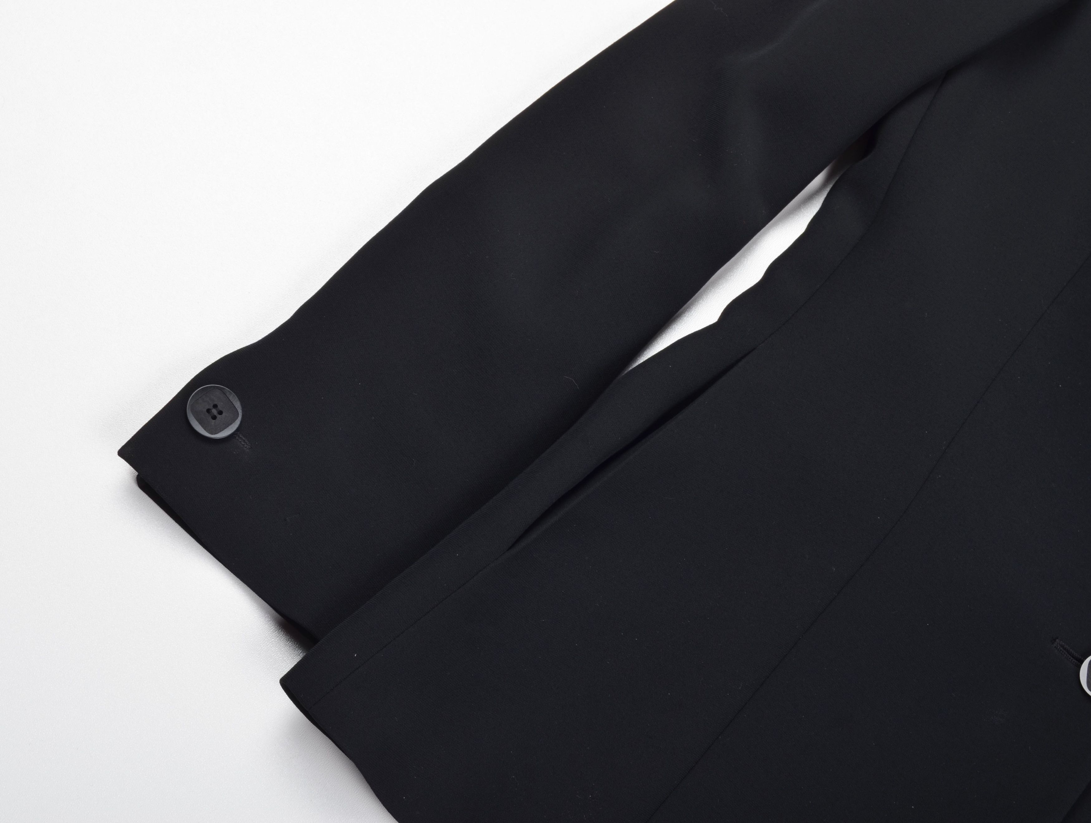 Max Mara Vintage Max Mara 90's Black Viscose Wool Blend Blazer Size M / US 6-8 / IT 42-44 - 6 Thumbnail