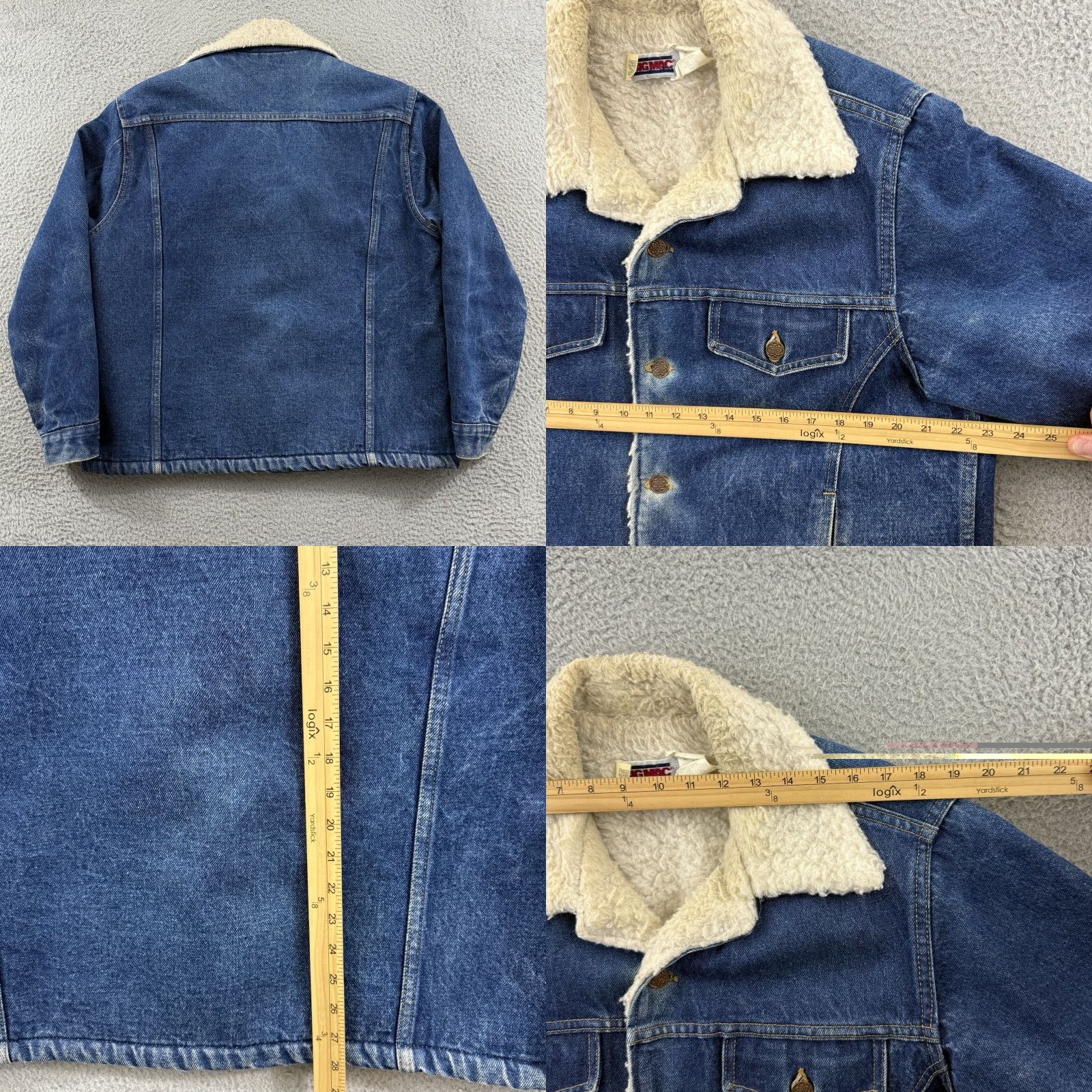 Vintage VINTAGE Big Mac Denim Jacket Mens Large Blue 80s Trucker Sherpa Lined Western USA Jacket Size US L / EU 52-54 / 3 - 8 Thumbnail