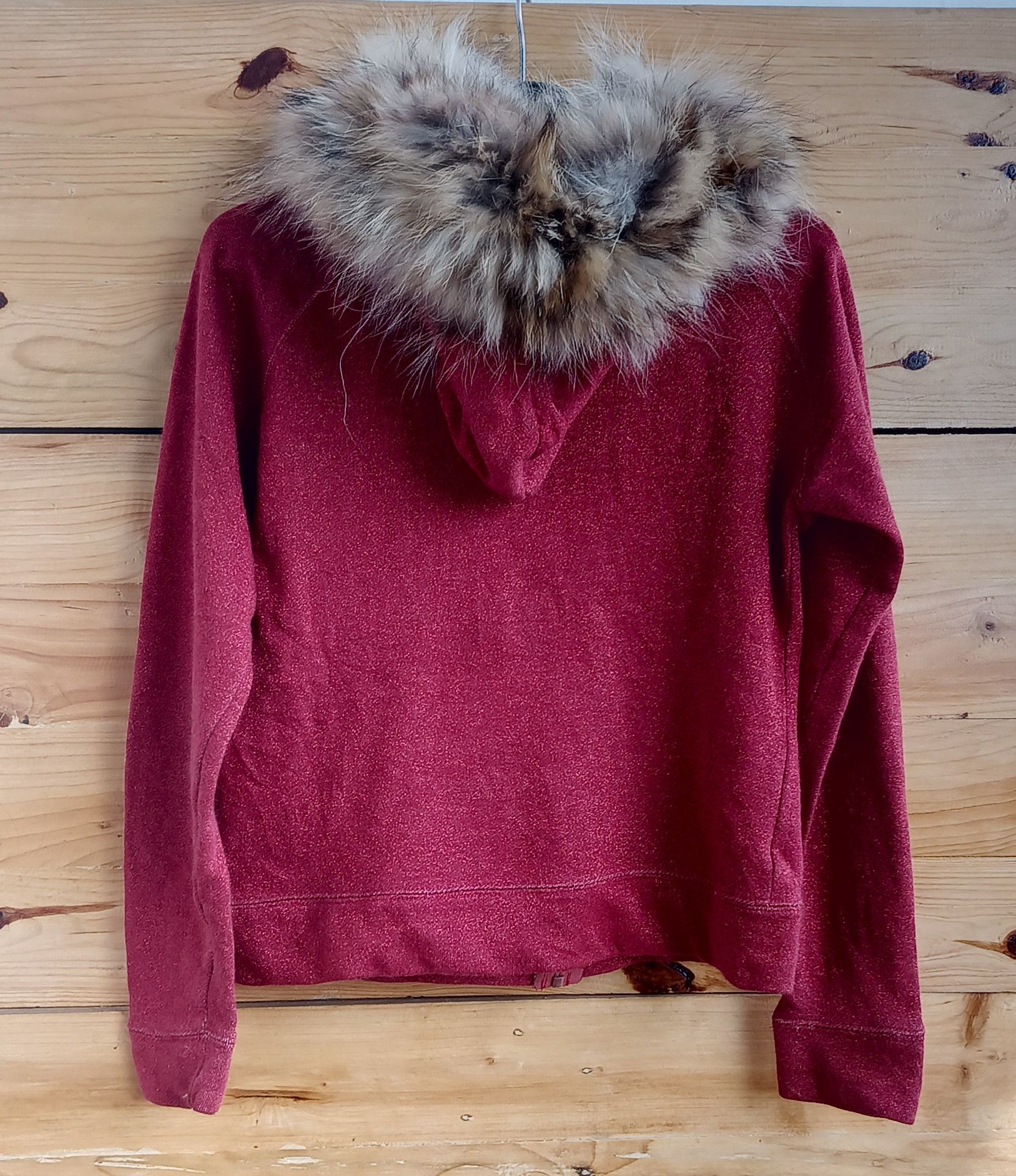 Velvet 2000's ta Fur Hoodie Full Of Red Glitter Sprinkles Size M / US 6-8 / IT 42-44 - 4 Thumbnail