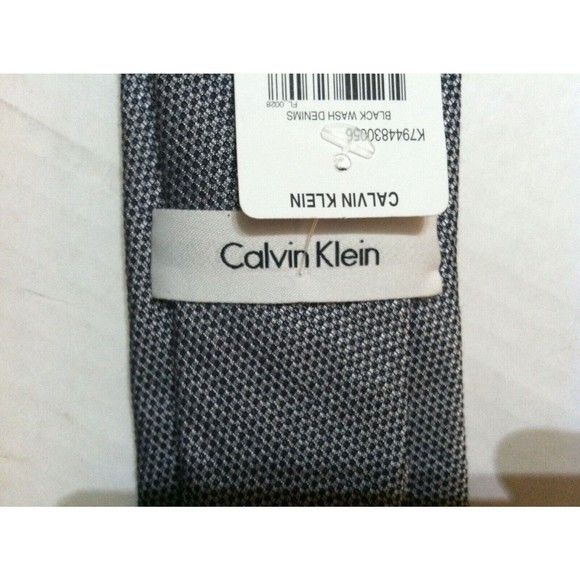 Calvin Klein CALVIN KLEIN MENS GRAY 58%SILK 42%VISCOSE TIE WIDTH: 2 7/8" Size ONE SIZE - 3 Thumbnail