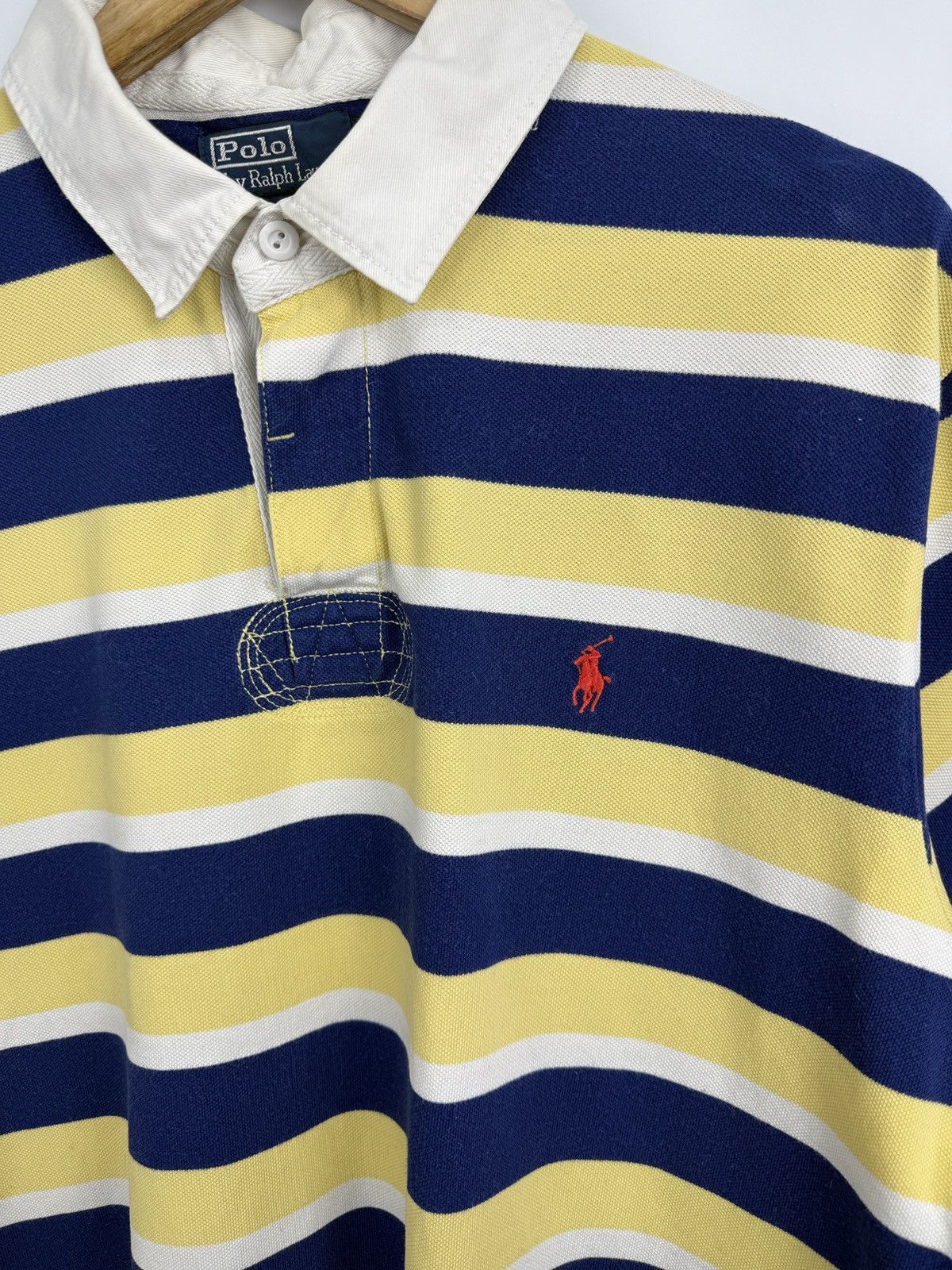 Polo Ralph Lauren 🇺🇸 Vintage 90s Polo Ralph Lauren Custom Fit Polo T-Shirt Size US XXL / EU 58 / 5 - 4 Thumbnail