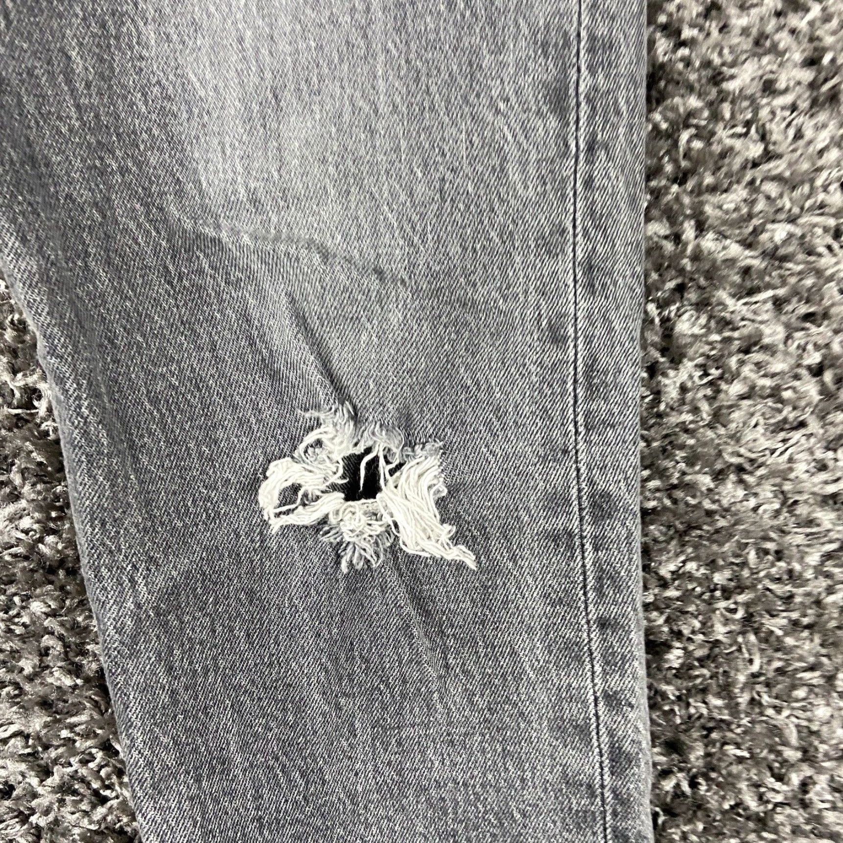 Levi's Levi's Women's Distressed Jeans Black Wedgie Straight 24 Extra Large XL Size 42" / US 20 - 4 Thumbnail