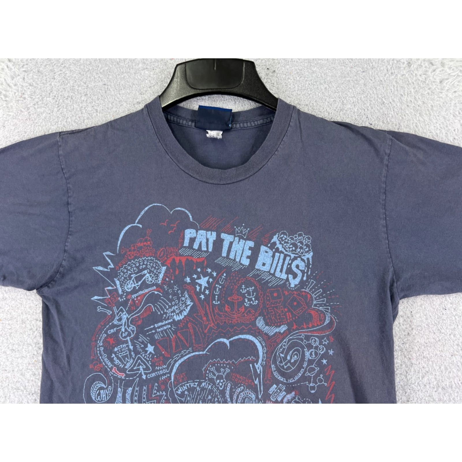 Bdg BDG Shirt Womens M Blue Casual Short Sleeve Crew Neck Pullover Cotton Blend Jersey T-Shirt USA Made Basic Size M / US 6-8 / IT 42-44 - 4 Thumbnail