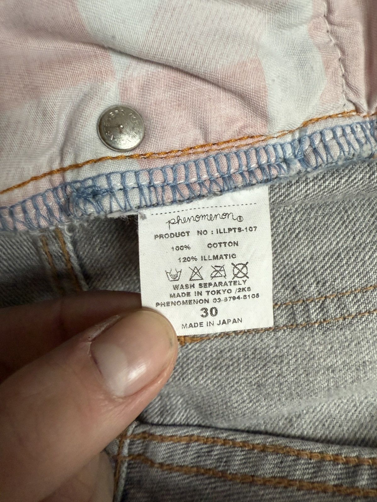 PHENOMENON Phenomenon Grey Denim Shorts Size US 30 / EU 46 - 9 Thumbnail