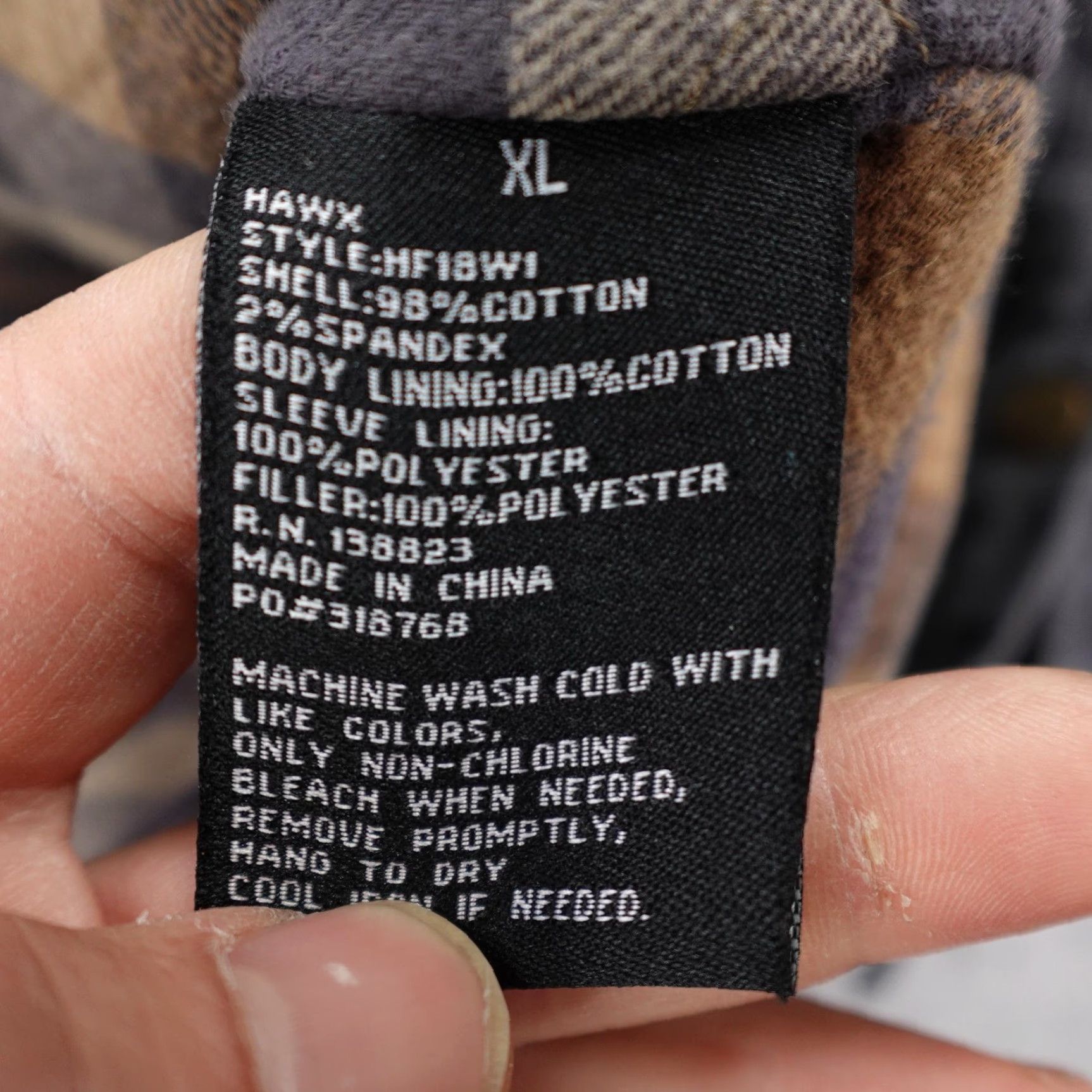 Vintage Hawx Jacket Mens XL Gray Quilted Shacket Heavy Duty Snap Up Lined Pockets Cotton Blend Canvas Outdoor Workwear Casual Autumn Winter Mens Size US XL / EU 56 / 4 - 5 Thumbnail