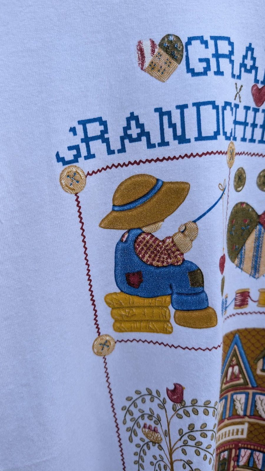 Fruit Of The Loom Vintage single stitch tshirt grandparents Fruit Of the Loom Size US L / EU 52-54 / 3 - 7 Thumbnail