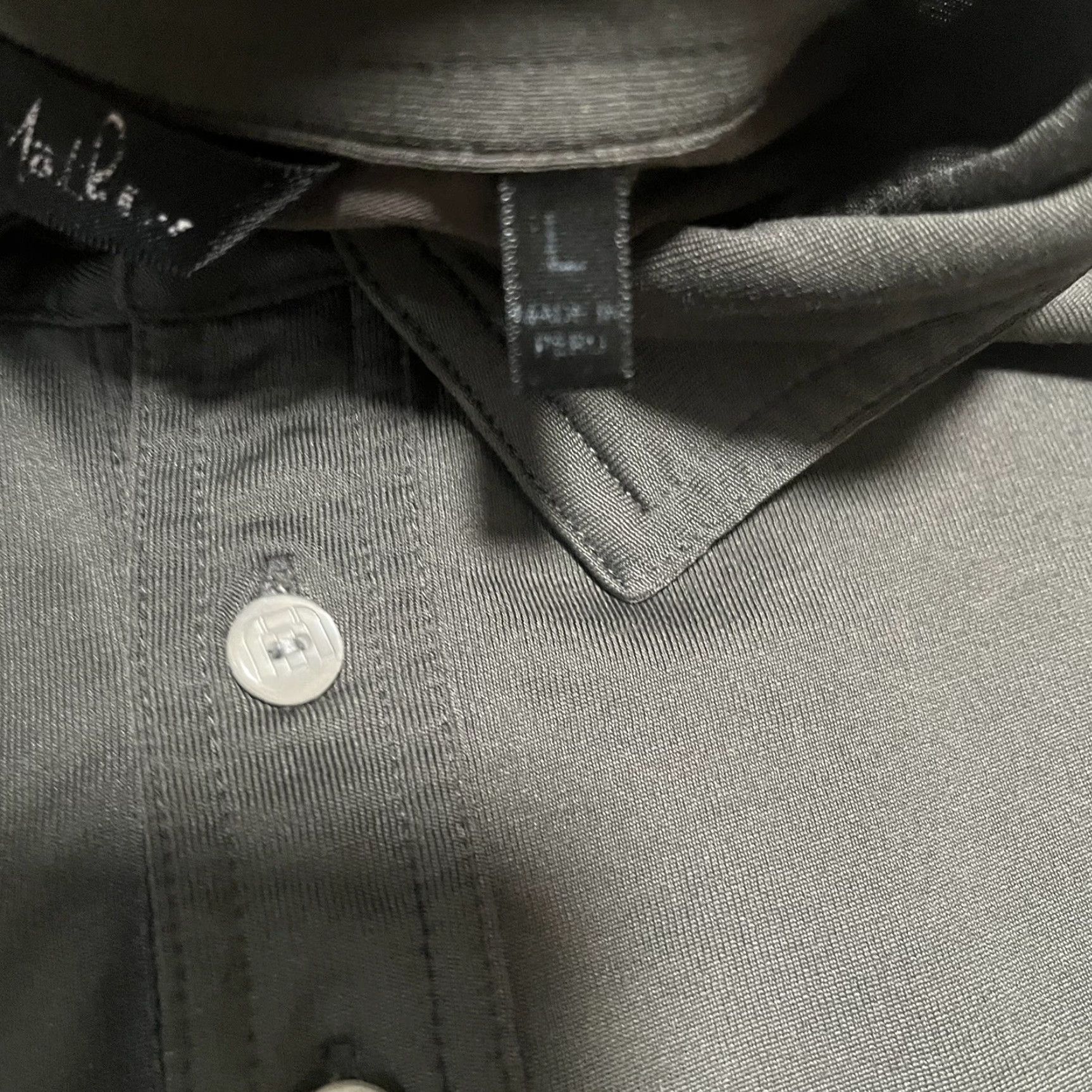 TravisMathew Travis Mathew Golf Shirt Polo Men's Large Gray Stripe Pocket Stretch Performance Size US L / EU 52-54 / 3 - 5 Thumbnail