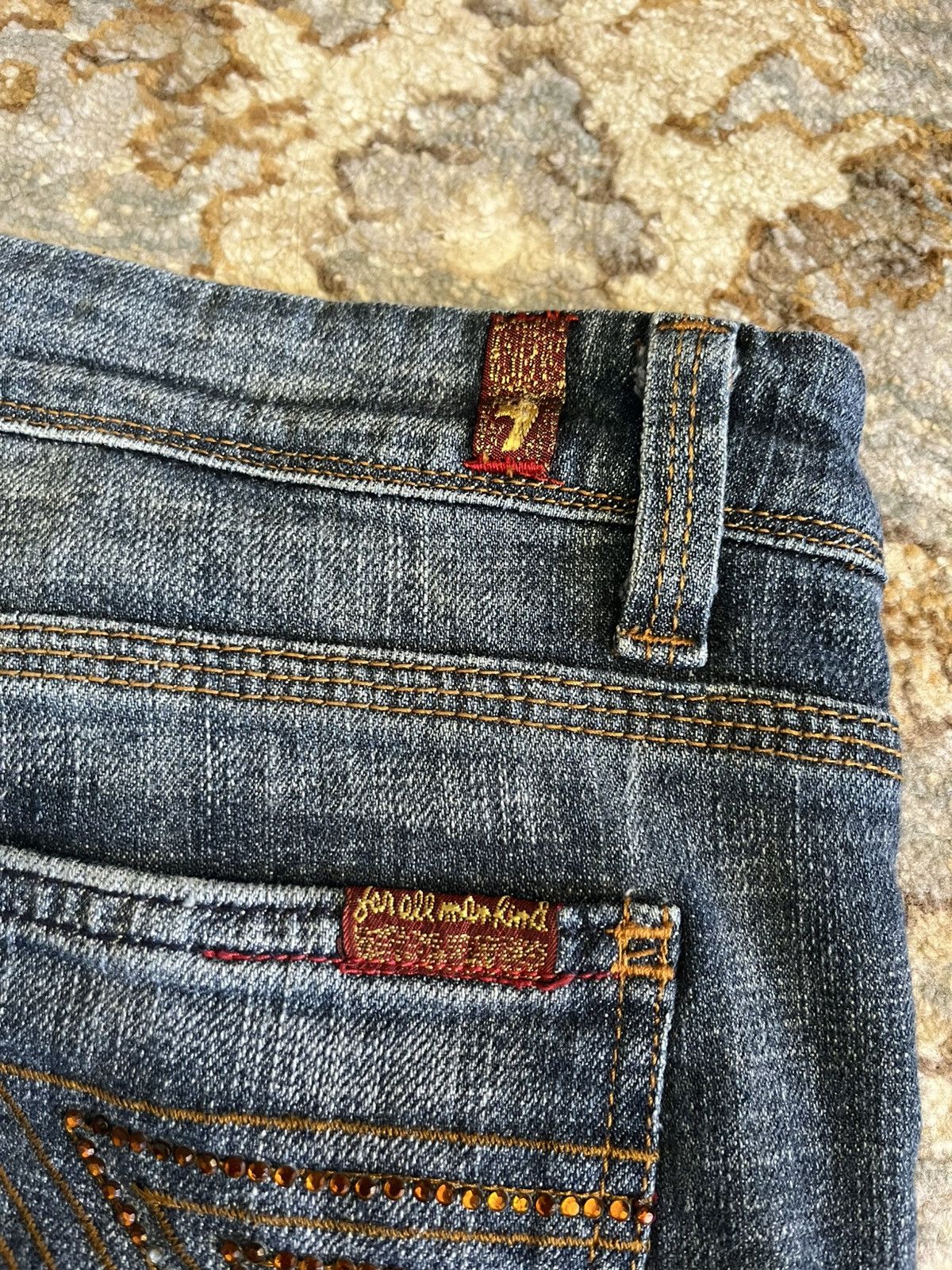 7 For All Mankind MADE IN USA 7FAM FLYNT FLAIRED JEANS 32x32 Size 32" / US 10 / IT 46 - 7 Thumbnail