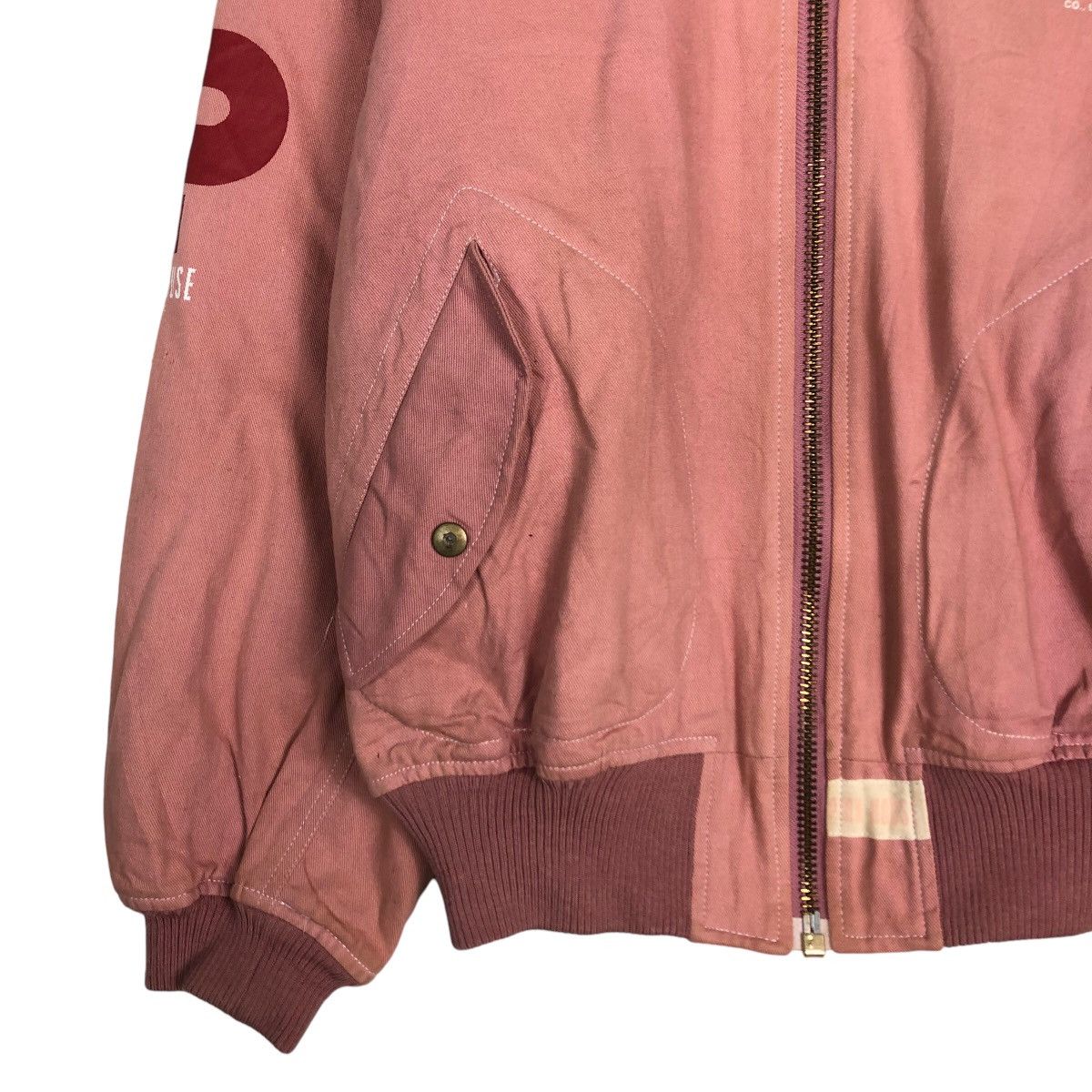 Japanese Brand 🔥Vintage Bomber Jacket Streetwear Pink House Big Logo Size US M / EU 48-50 / 2 - 5 Thumbnail
