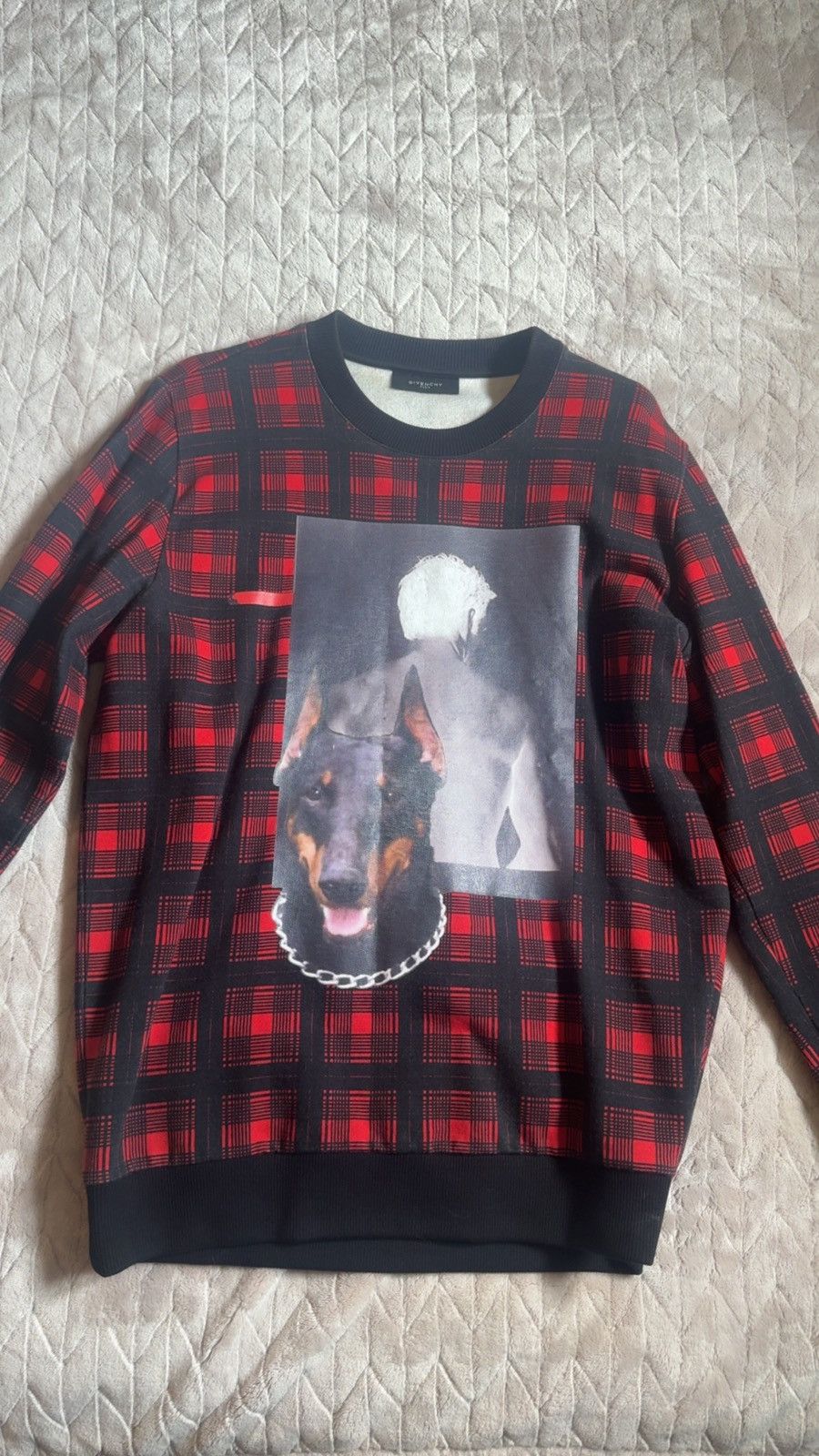 Givenchy Givenchy FW13 Doberman Plaid Sweatshirt Size US M / EU 48-50 / 2 - 6 Thumbnail