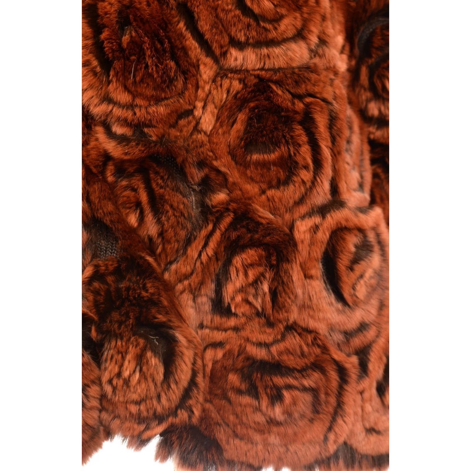 Vintage K-Yen Rabbit Fur Jacket L Women's Fur Jacket Brown DDP Size L / US 10 / IT 46 - 4 Thumbnail