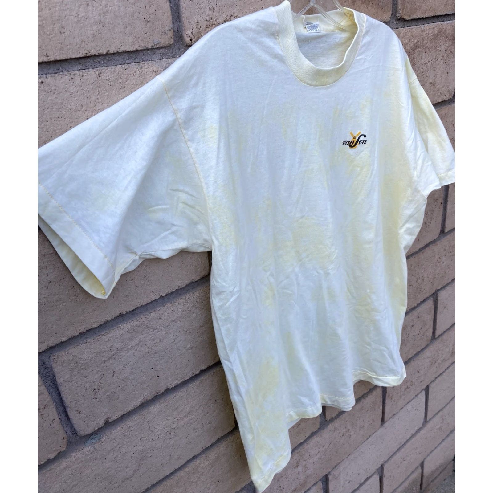 Vintage VINTAGE Screen Stars T Shirt Graphic Tee Single Stitch XL Yellow Men 1980s Van Son Windmill Graphic Tee Size US XL / EU 56 / 4 - 6 Thumbnail
