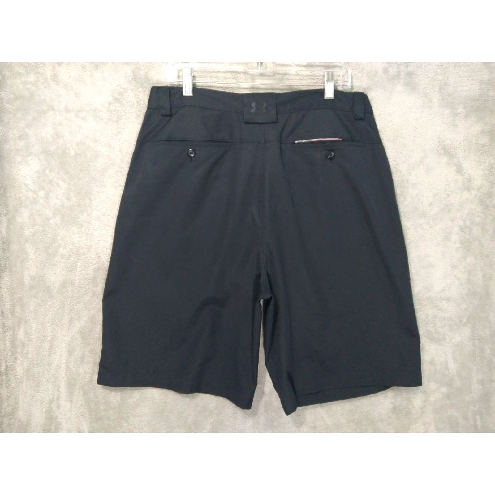 Under Armour Under Armour Shorts Mens 36 Black Performance Golf High Rise Flat Front Size US 36 / EU 52 - 2 Thumbnail