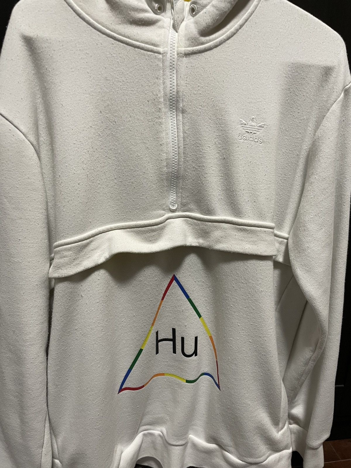 Adidas × Pharrell Adidas Pharrell Williams Breathe Thoughts HalfZip Hoodie Size US XL / EU 56 / 4 - 2 Thumbnail