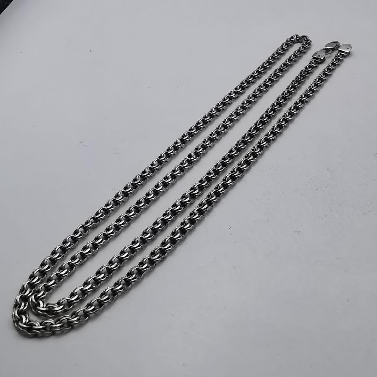 Sterling Silver Vintage Chain, 925 Sterling Silver, Signed 22.47g Size ONE SIZE - 2 Thumbnail