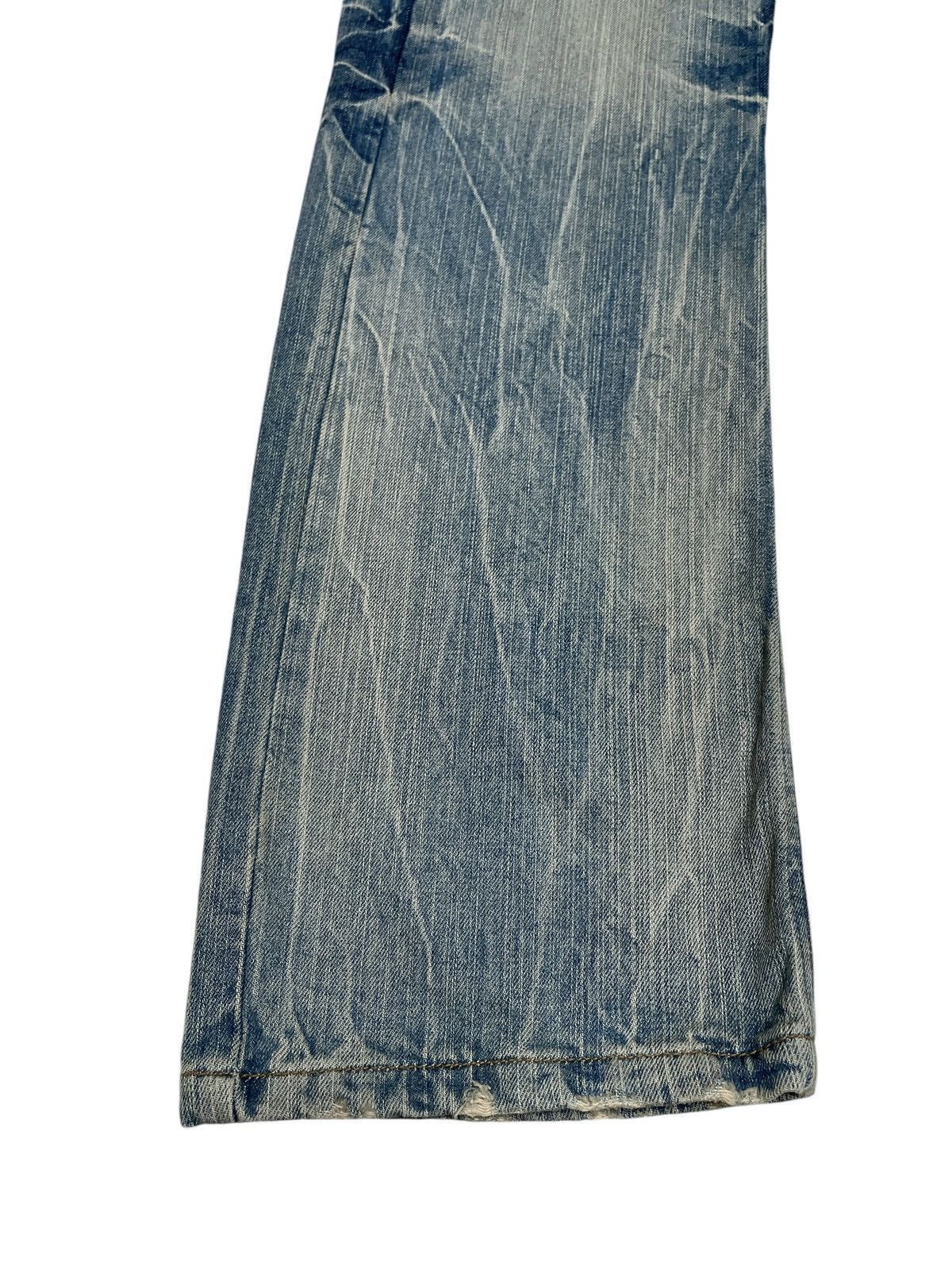 14th Addiction × Japanese Brand × Le Grande Bleu (L.G.B.) Rare Design Vintage Japanese Brand Oilcake Jeans 2000s Size US 33 - 5 Thumbnail
