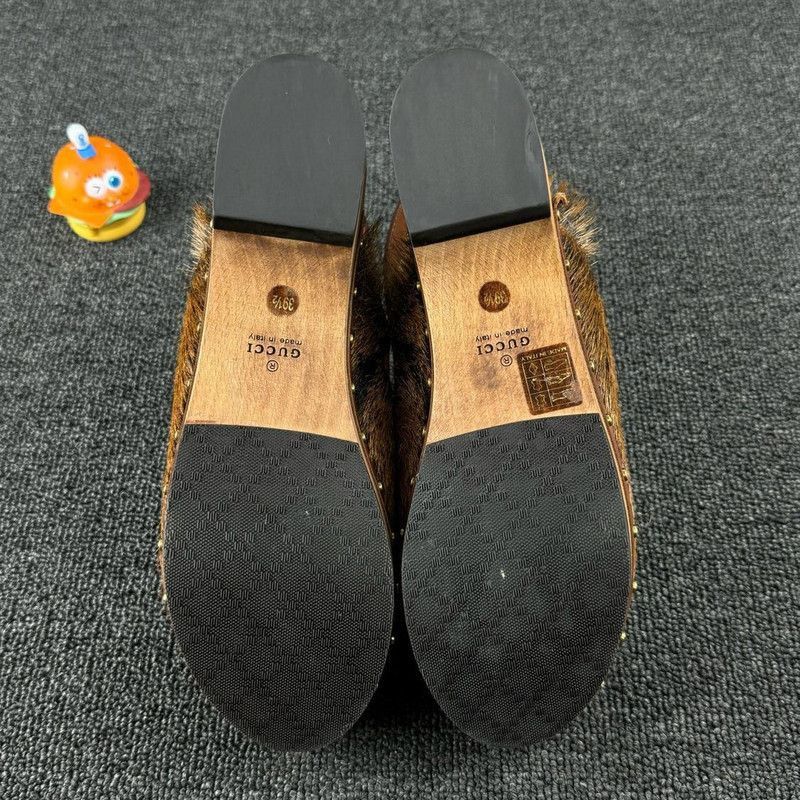 Gucci Gucci Brown Fur-Clad High Heel Clogs - Size US 8.5 / EU 41-42 - 6 Thumbnail