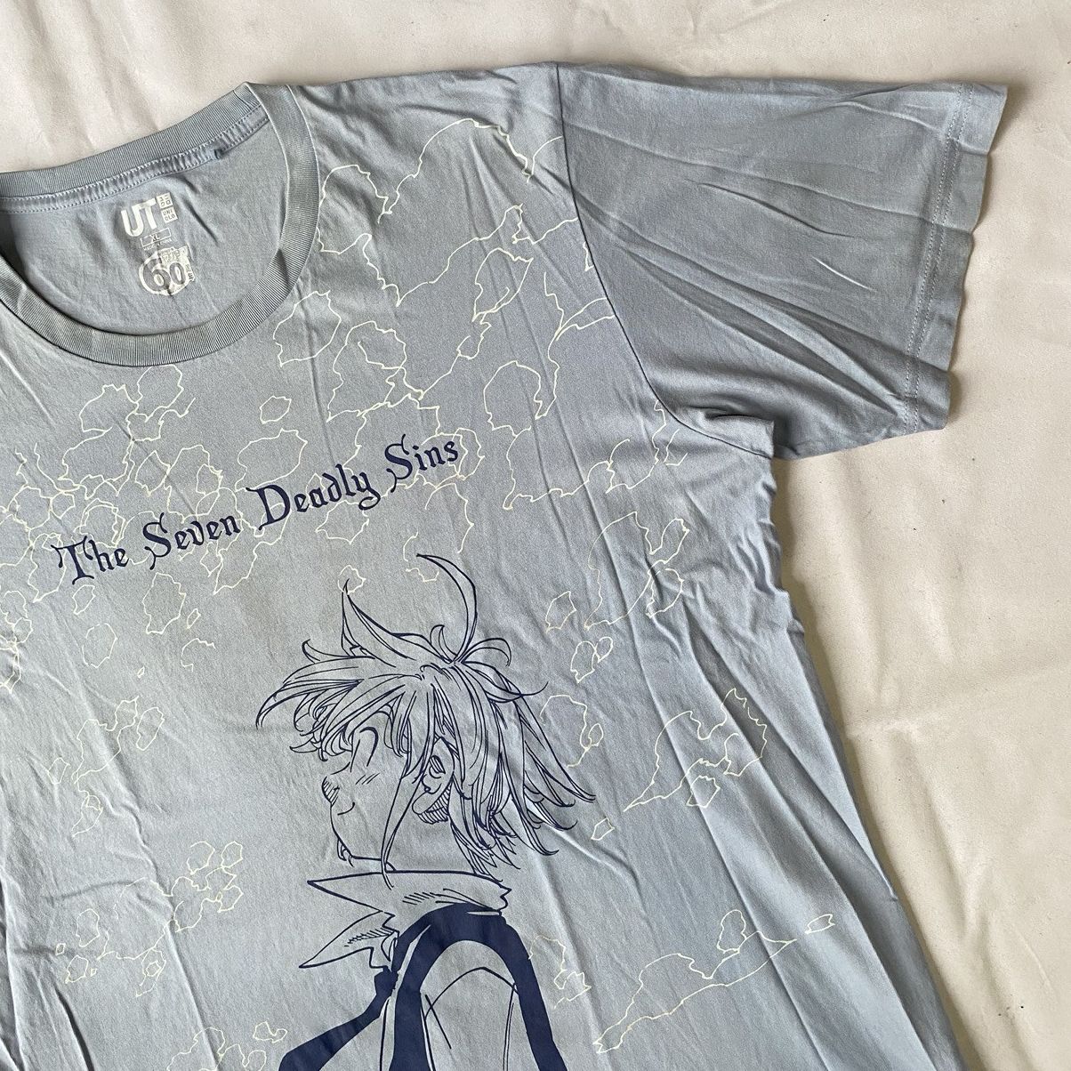 Anime × Japanese Brand × Vintage Uniqlo x Nanatsu No Taizai The Seven Deadly Sins Anima Tees Size US XL / EU 56 / 4 - 4 Thumbnail