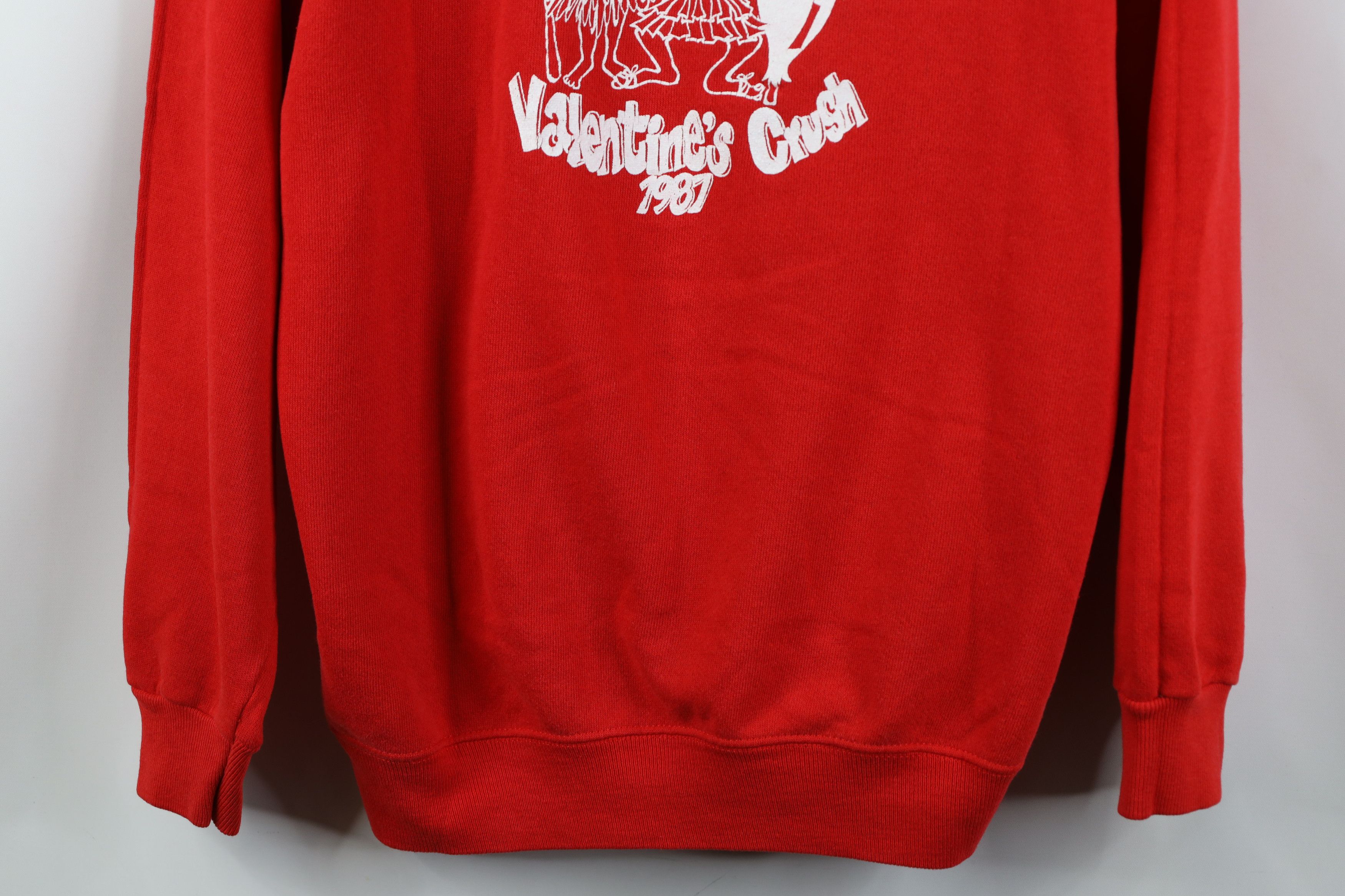 Vintage Vintage 80s Valentines Crush Let A Fiji Heart Sweatshirt Size XL / US 12-14 / IT 48-50 - 3 Thumbnail