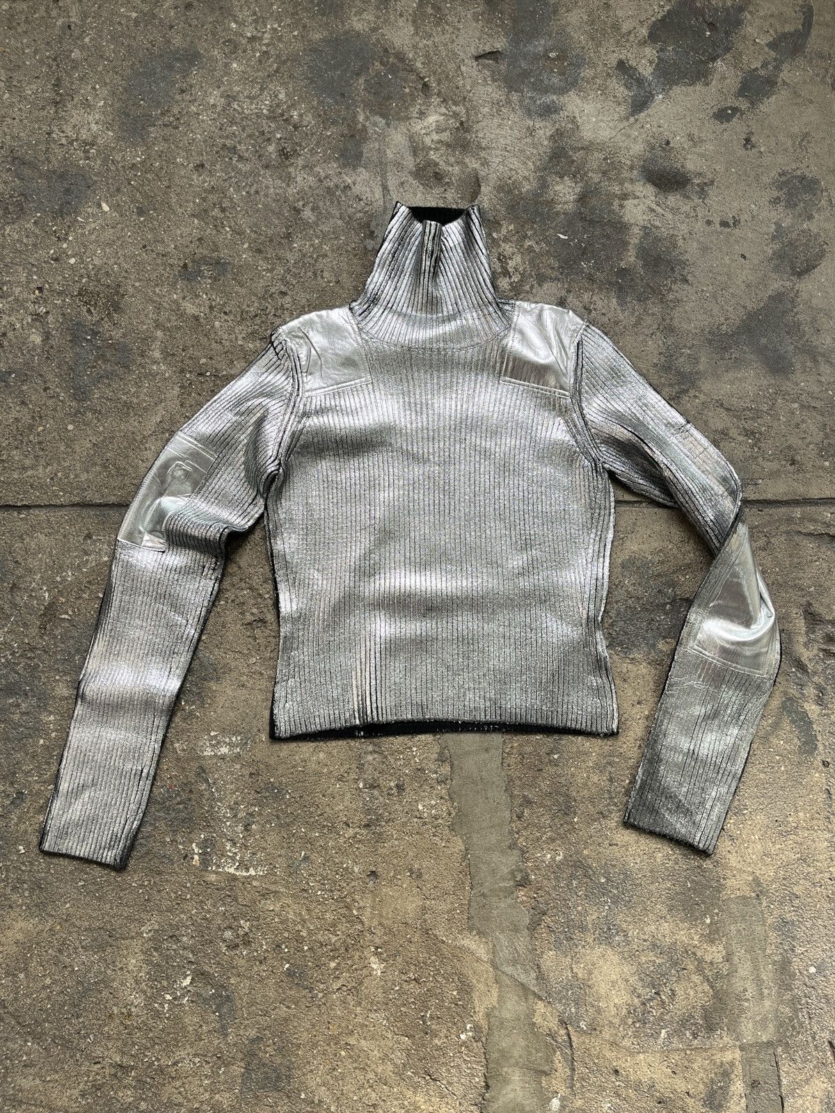 MM6 MM6 Maison Margiela Metallic Turtleneck (unisex) Size US L / EU 52-54 / 3 - 2 Thumbnail