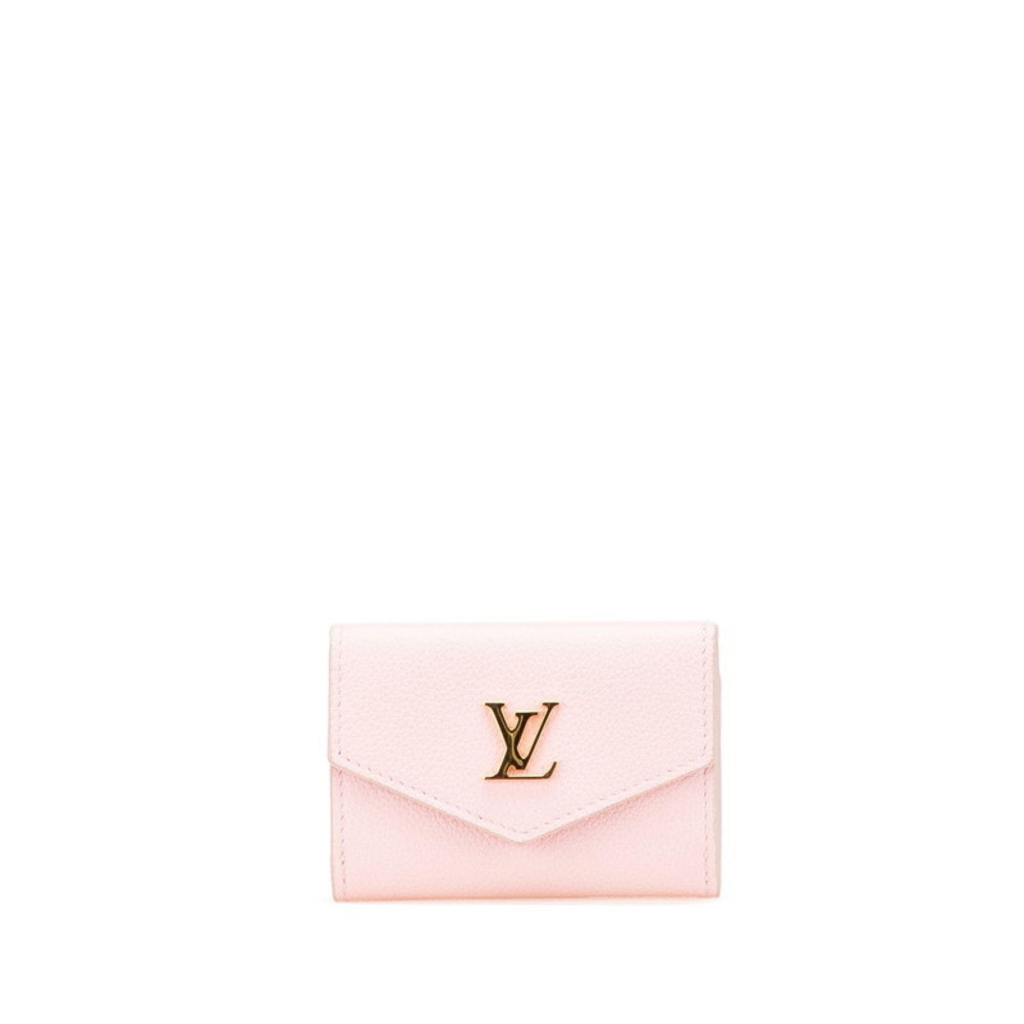 Louis Vuitton Portefeuille Rock Mini Tri-fold Wallet M80088 Pink