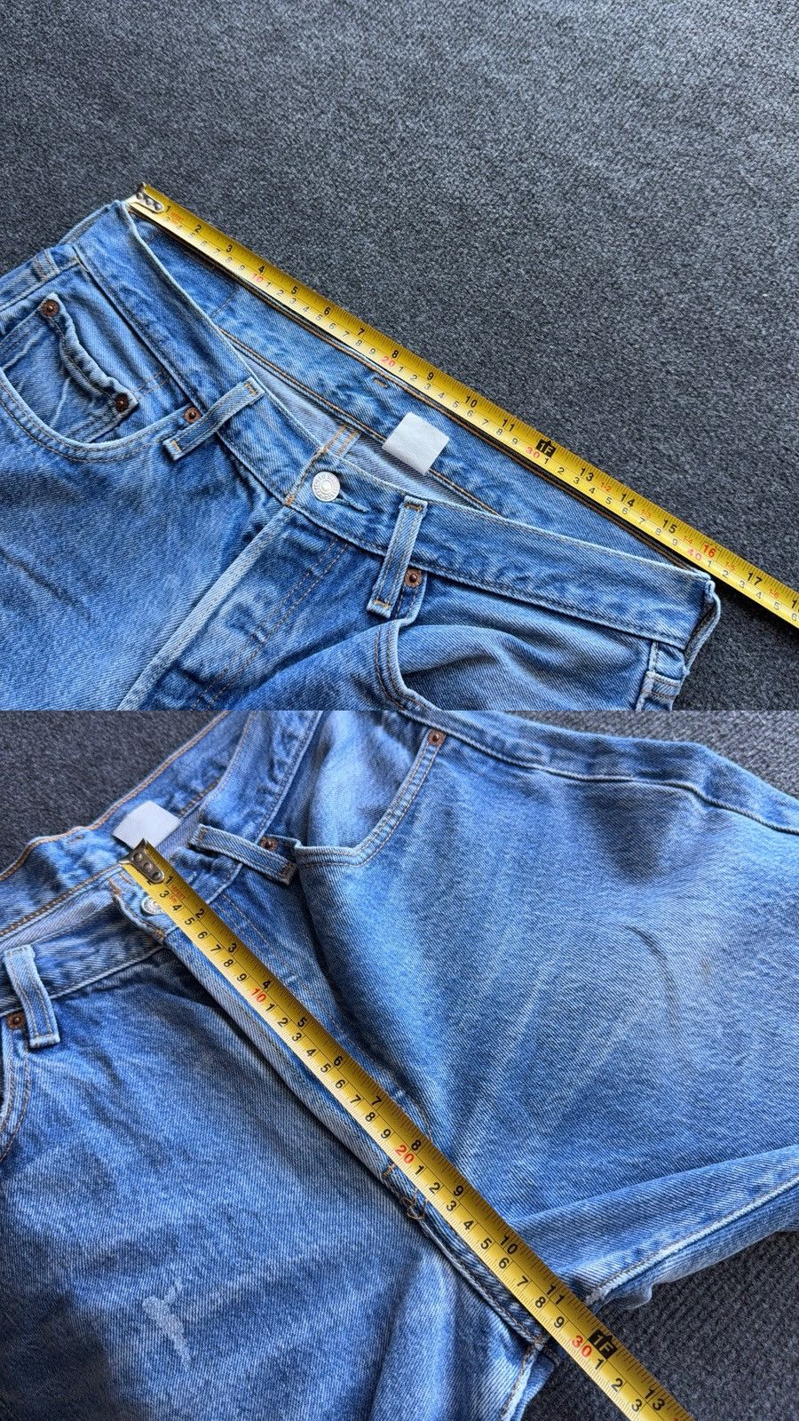 Levi's Vintage Clothing Vintage 90s Levi’s 501XX Distressed Western USA Faded Jeans Size US 32 / EU 48 - 22 Thumbnail