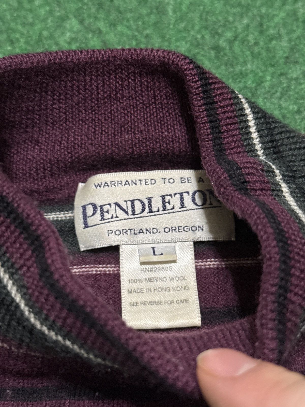 Pendleton Vintage Pendleton Merino Wool Turtleneck 19x21 XS Sweater Size XS / US 0-2 / IT 36-38 - 2 Thumbnail