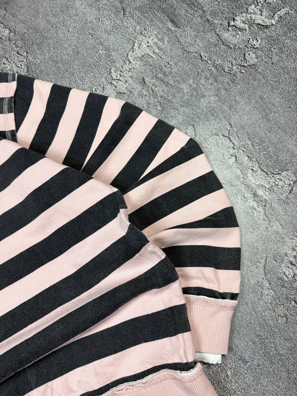 If Six Was Nine Y2K Ambush Stripe Pink Distressed Emo Sweatshirt 2000s Size US XL / EU 56 / 4 - 4 Thumbnail