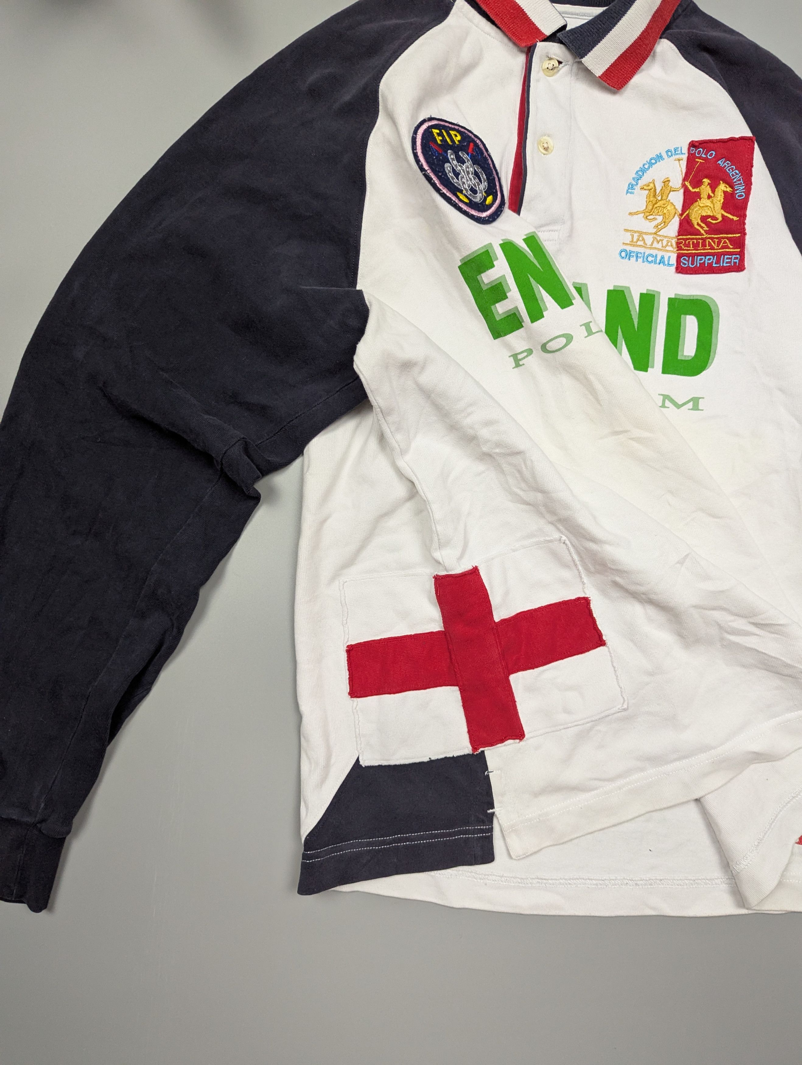 La Martina La Martina Men's England Polo Shirt European Championship Size US XL / EU 56 / 4 - 7 Thumbnail