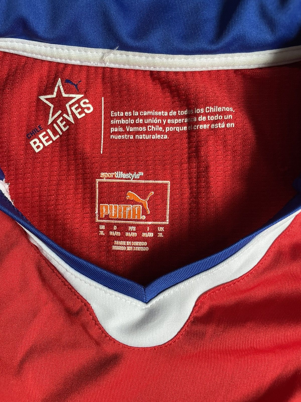 Puma × Vintage Vintage Chile 2014-15 Jersey Size US XL / EU 56 / 4 - 5 Thumbnail