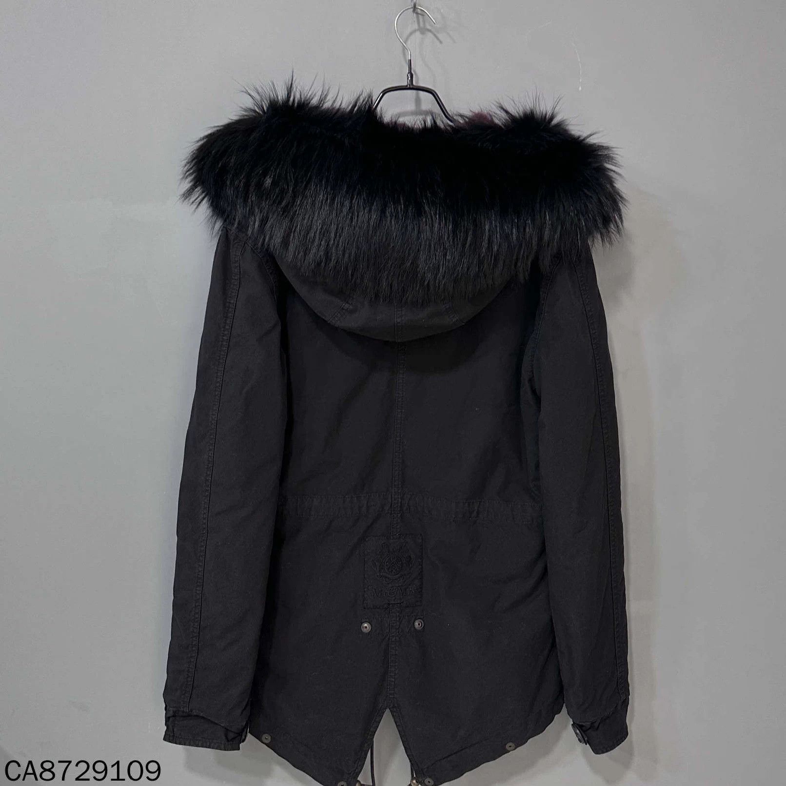 MR & MRS ITALY Mr & Mrs Black Fur Coat XS 98 New Size XS / US 0-2 / IT 36-38 - 3 Thumbnail