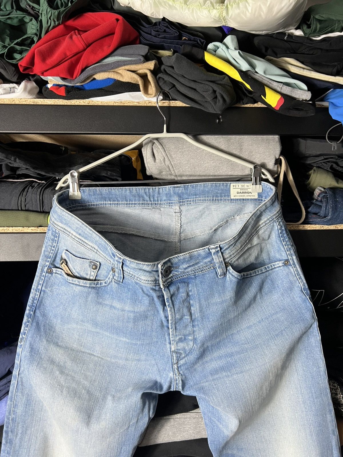 Diesel Diesel Light Wash Jeans Slim Fit Iconic Vintage Streetwear Size US 36 / EU 52 - 9 Thumbnail