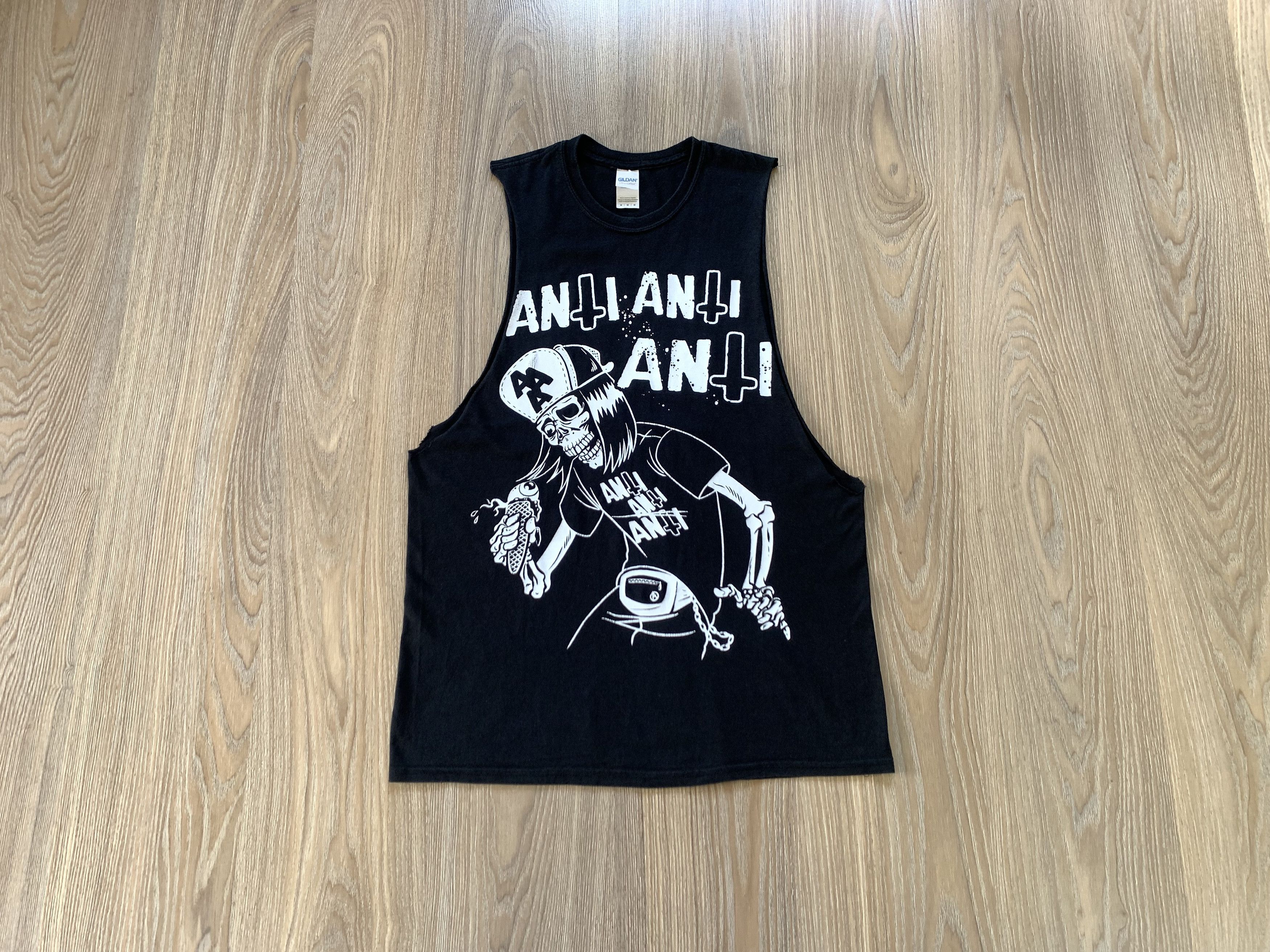 Band Tees Gildan Anti Anti Anti Thrashpunk Sleeveless T-Shirt Size US M / EU 48-50 / 2 - 1 Thumbnail