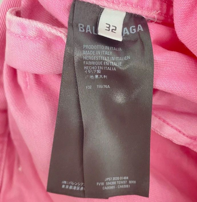 Balenciaga Balenciaga pink letter logo denim jacket2412-Nextarrow Size US XS / EU 42 / 0 - 4 Thumbnail